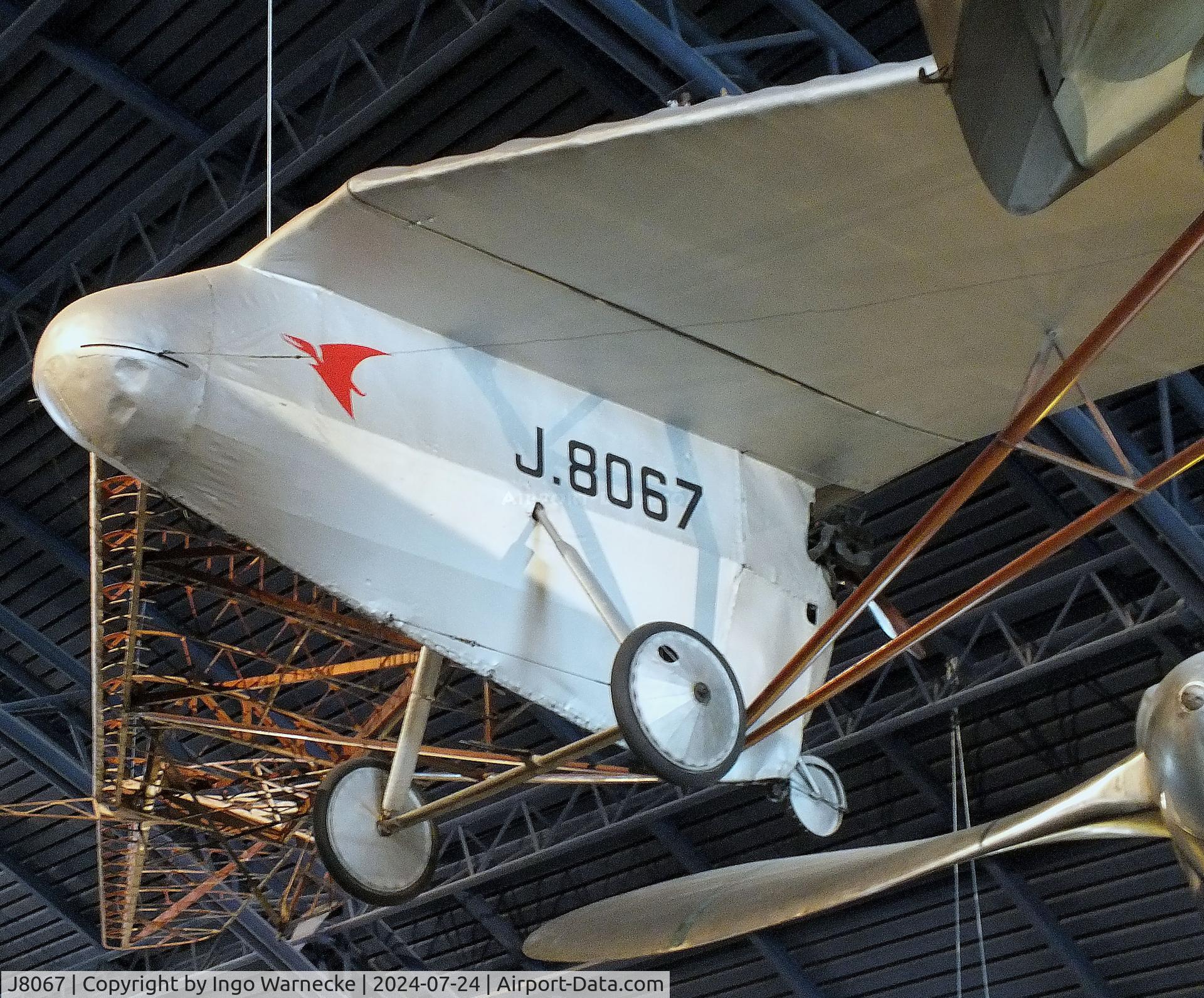 J8067, 1926 Westland-Hill Pterodactyl Mk.1A C/N 01, Westland-Hill Pterodactyl Mk1A (minus outer skin on starboard wing) at the Science Museum, London