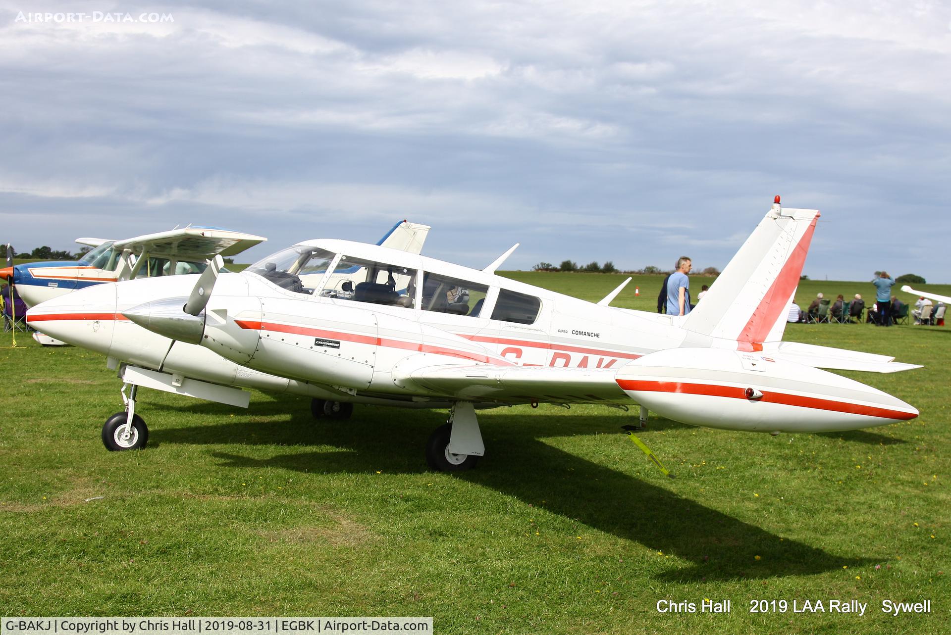 G-BAKJ, 1966 Piper PA-30-160 B Twin Comanche C/N 30-1232, 2019 LAA Rally, Sywell