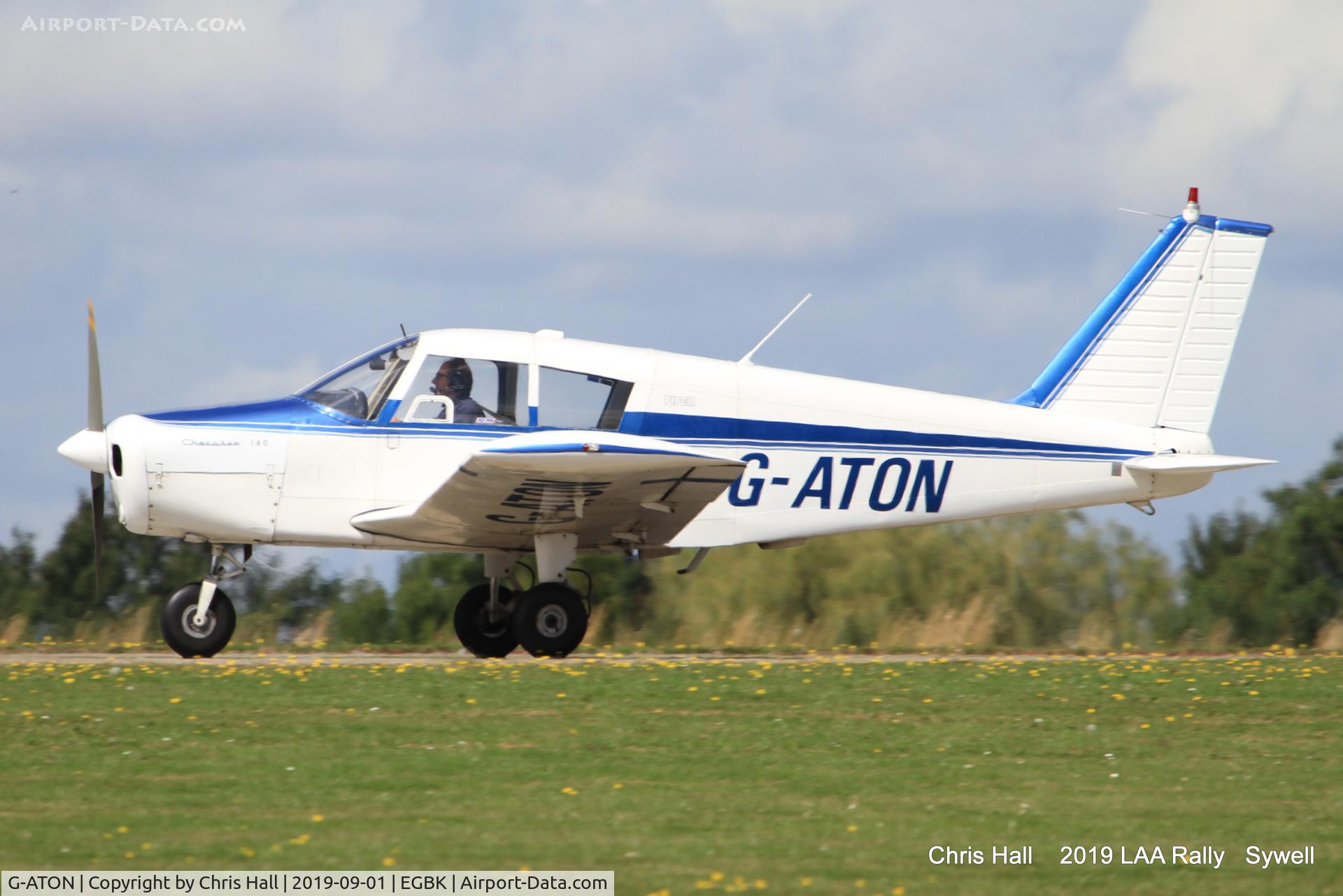 G-ATON, 1966 Piper PA-28-140 Cherokee C/N 28-21654, 2019 LAA Rally, Sywell