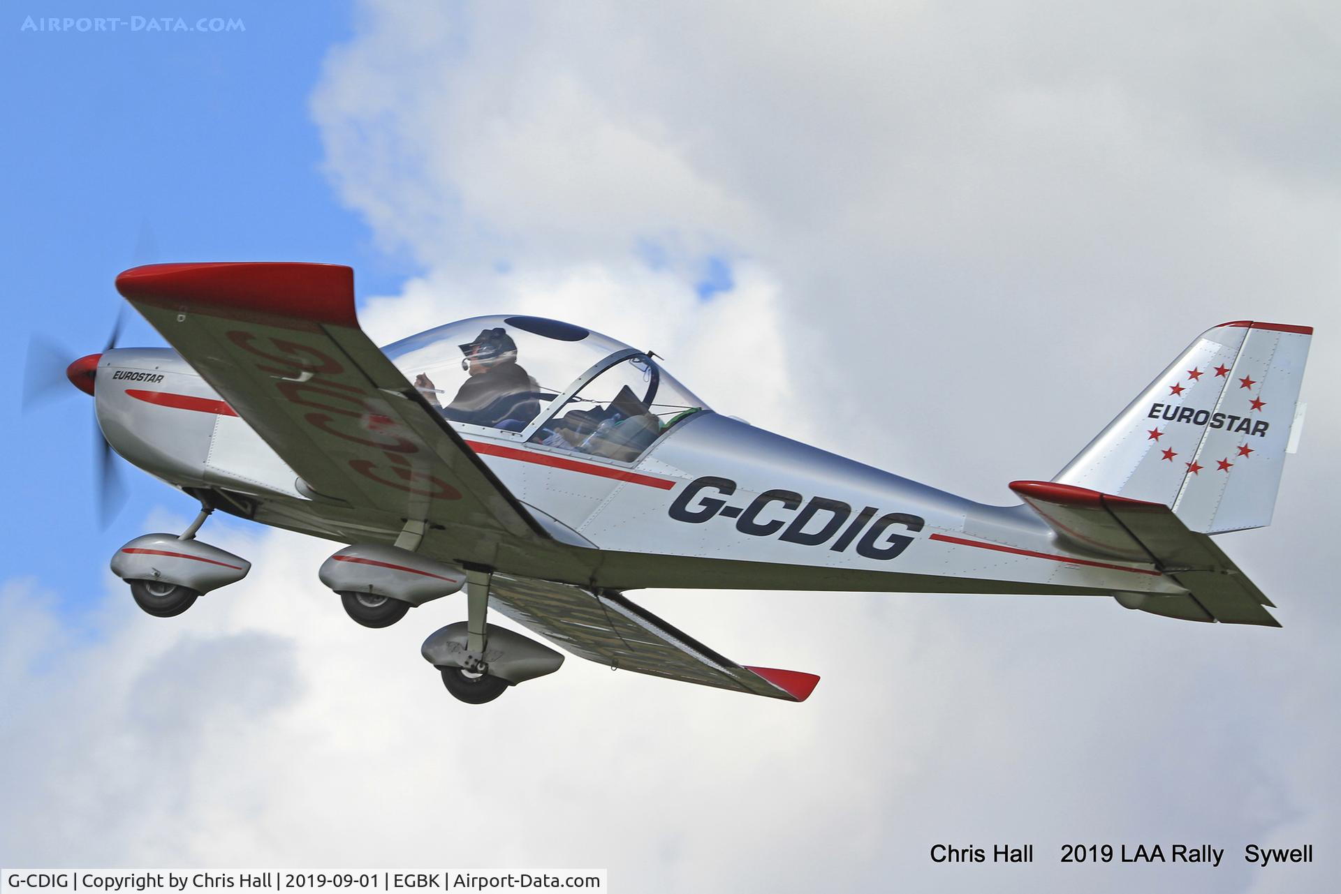 G-CDIG, 2005 Aerotechnik EV-97 Eurostar C/N PFA 315-14353, 2019 LAA Rally, Sywell