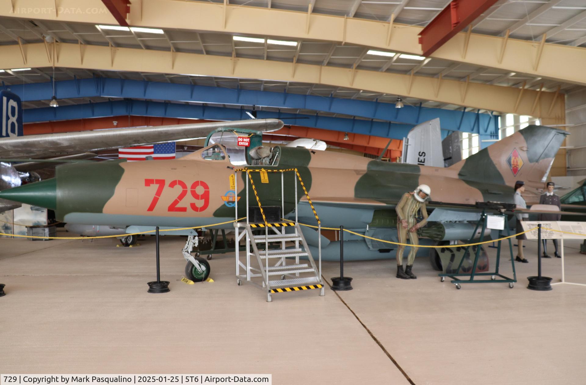 729, Mikoyan-Gurevich MiG-21SPS C/N 94A4213, MiG-21SPS