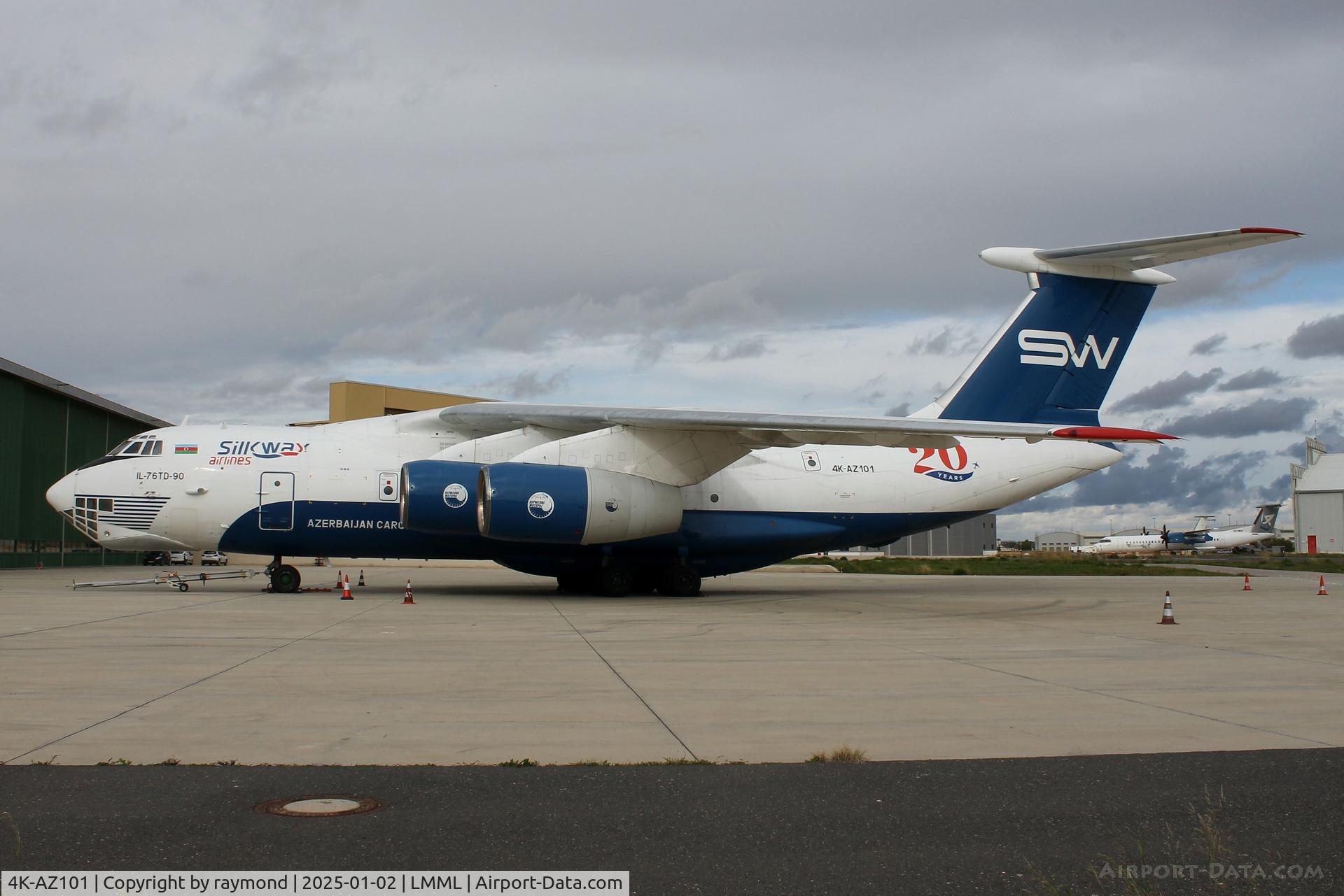 4K-AZ101, 1997 Ilyushin Il-76TD-90VD C/N 1063420716, Ilyushin Il-76 reg 4K-AZ101 Silkway Azerbaijan Cargo