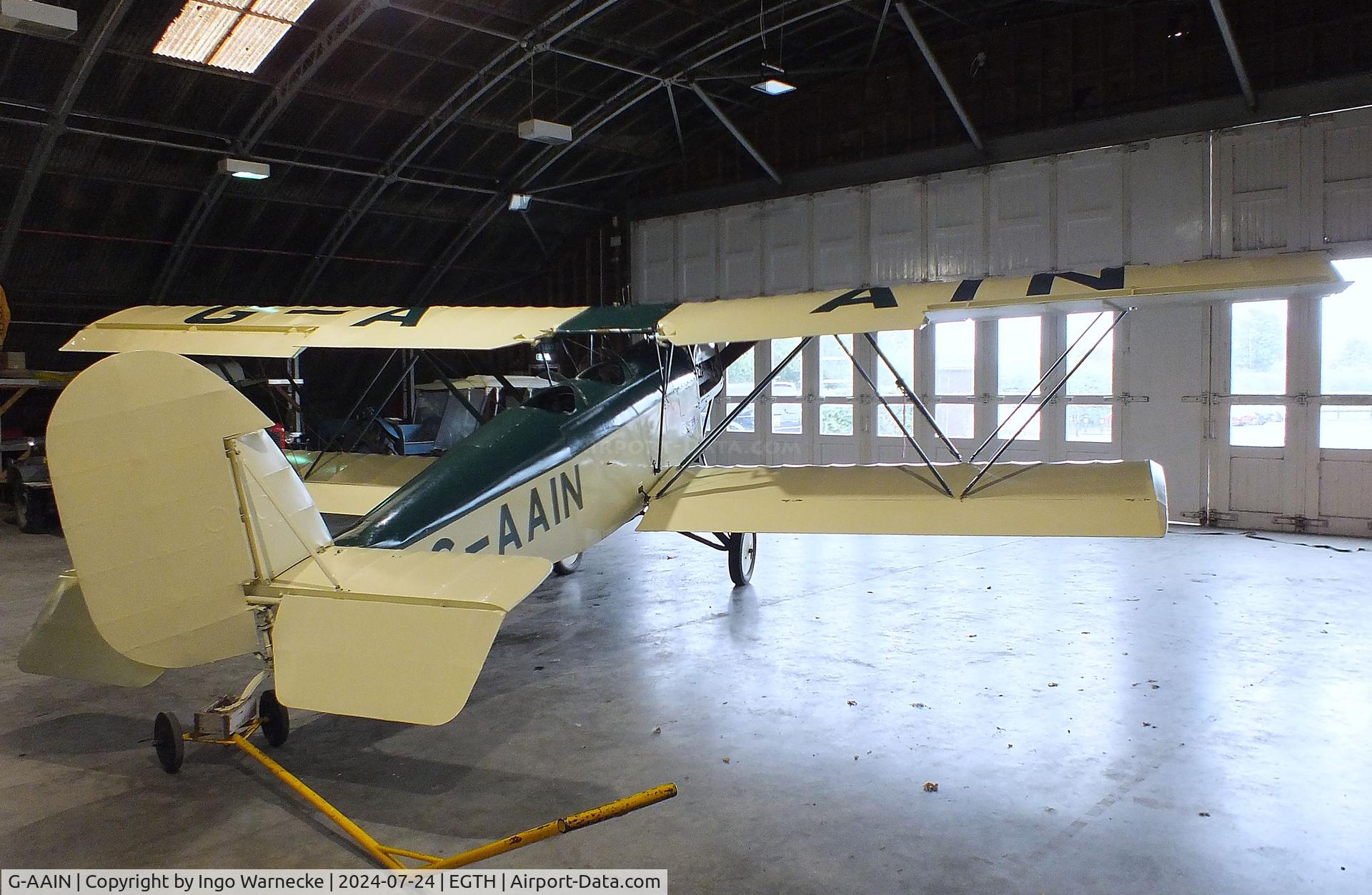 G-AAIN, 1934 Parnall Elf II C/N J.6, Parnall Elf II at the Shuttleworth Collection, Biggleswade