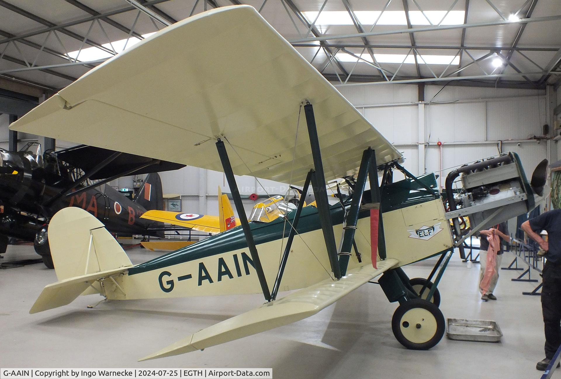 G-AAIN, 1934 Parnall Elf II C/N J.6, Parnall Elf II at the Shuttleworth Collection, Biggleswade