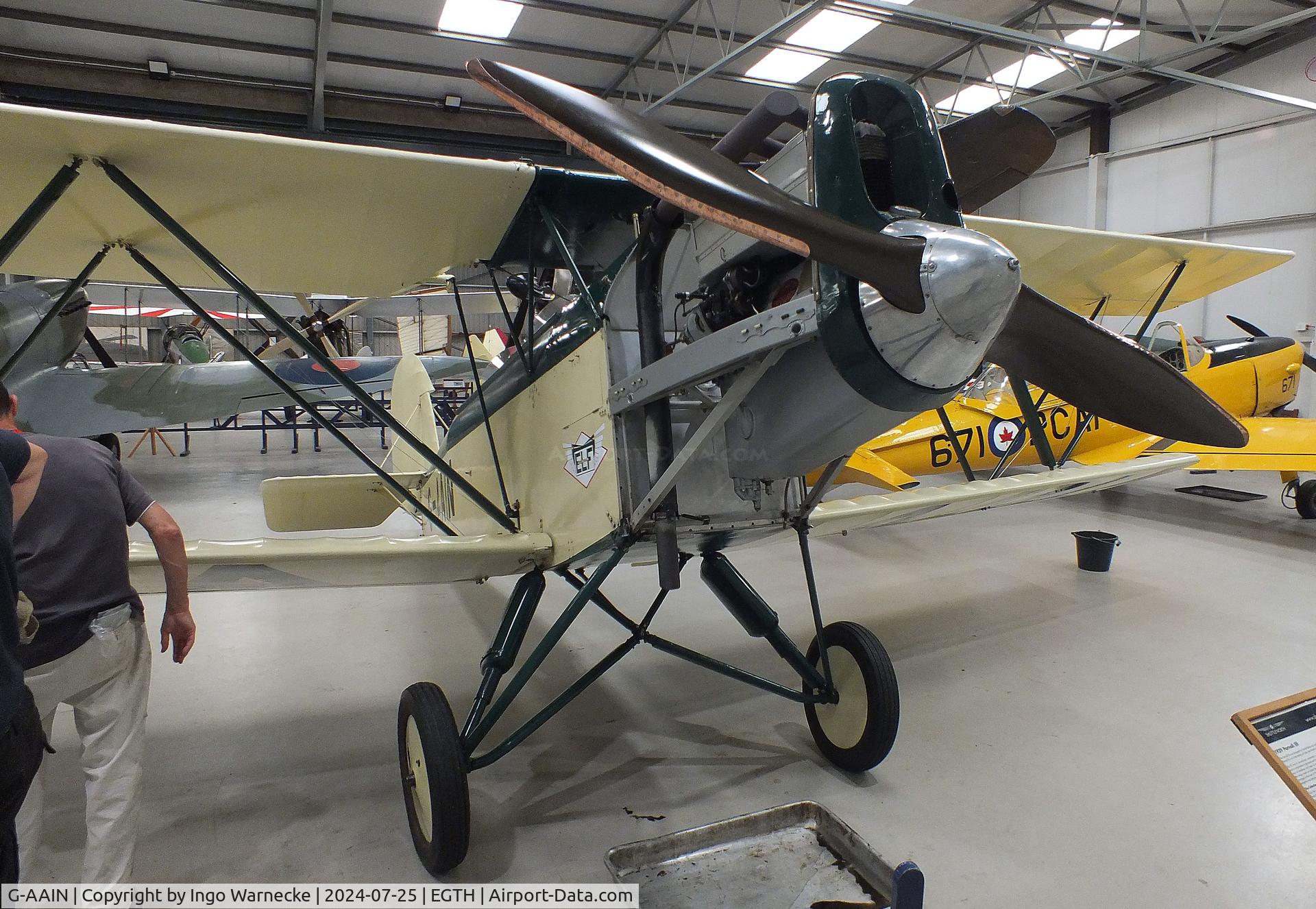 G-AAIN, 1934 Parnall Elf II C/N J.6, Parnall Elf II at the Shuttleworth Collection, Biggleswade