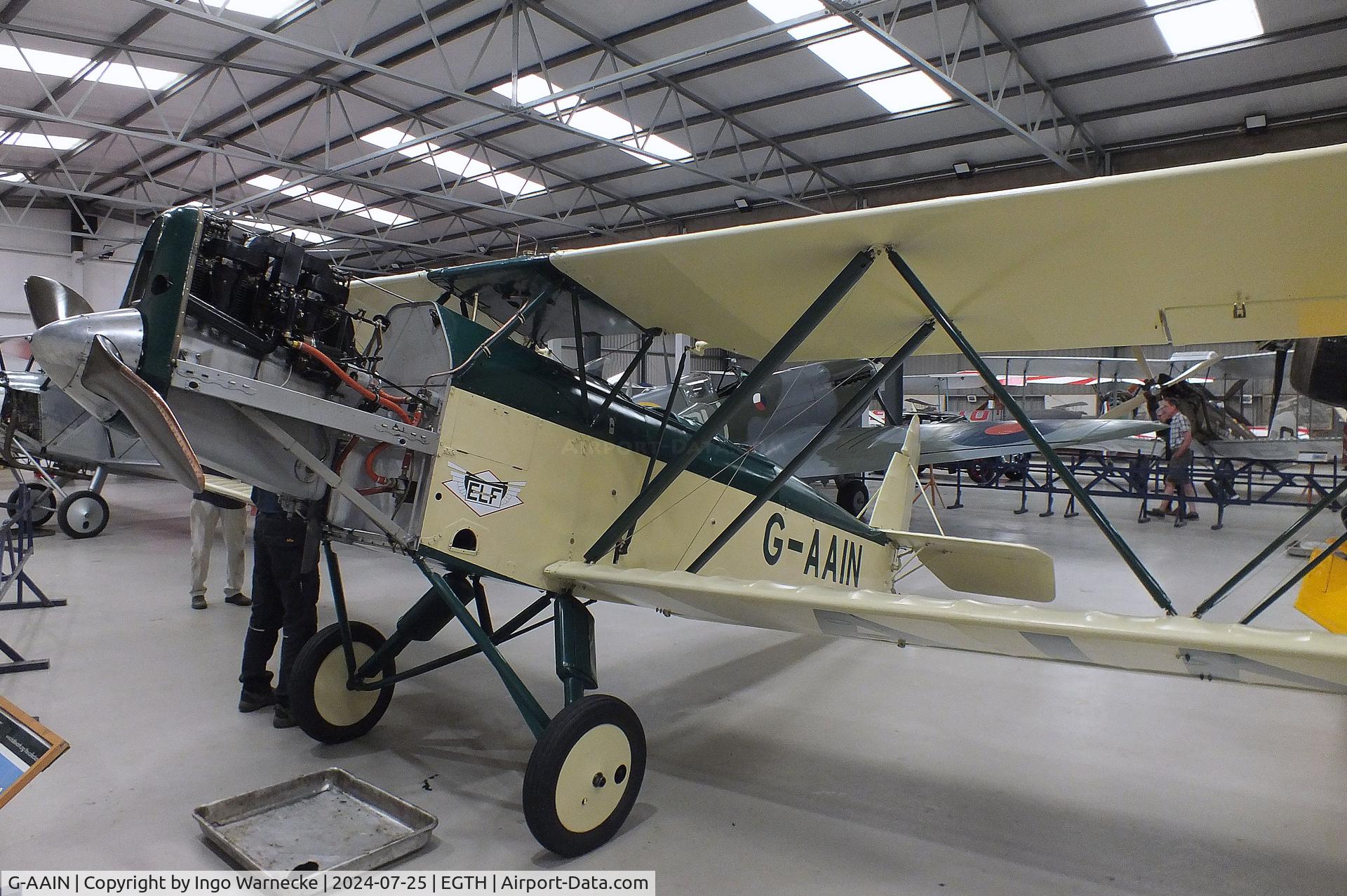 G-AAIN, 1934 Parnall Elf II C/N J.6, Parnall Elf II at the Shuttleworth Collection, Biggleswade