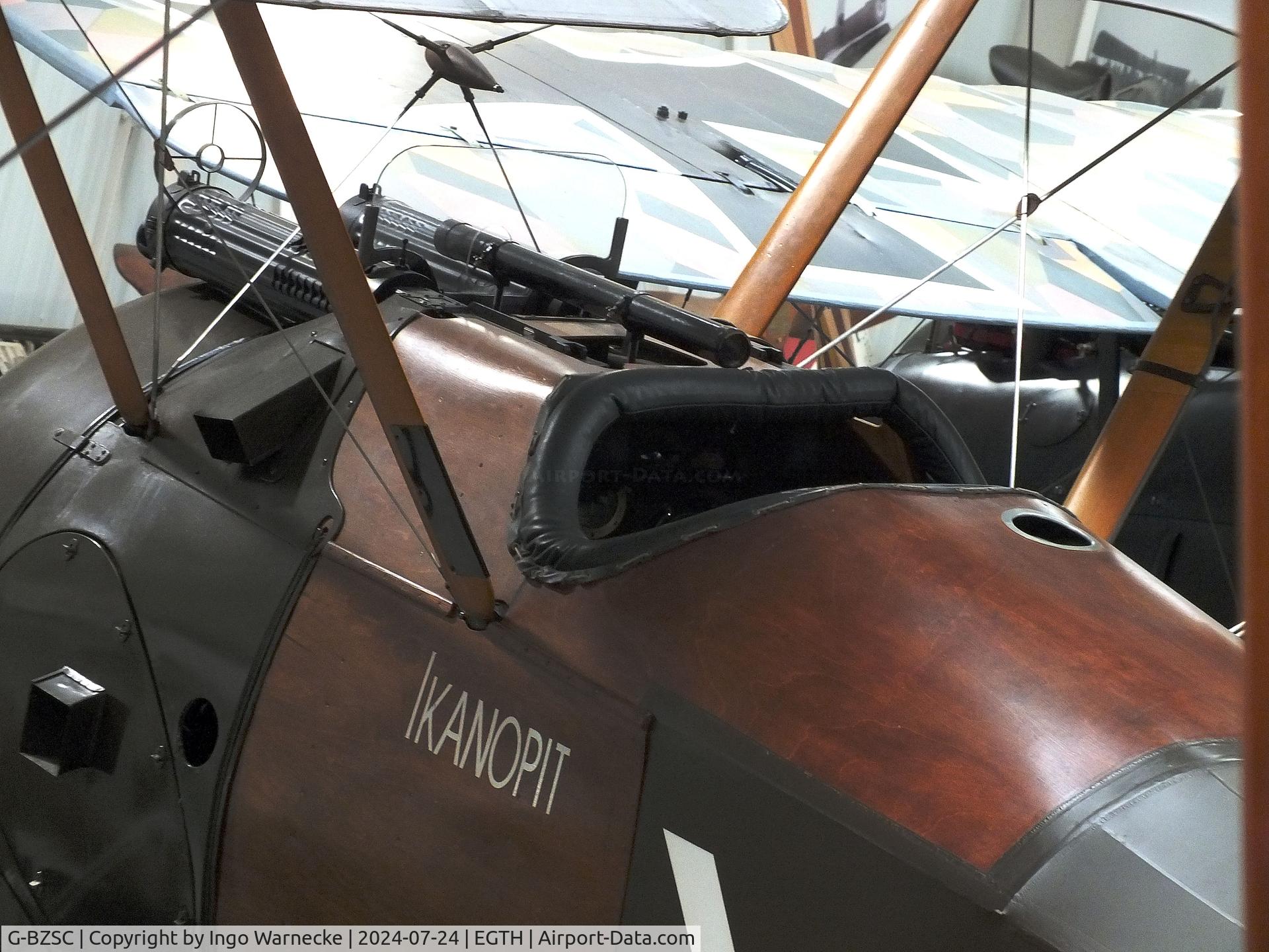 G-BZSC, 2001 Sopwith F.1 Camel Replica C/N NAW-3, Sopwith F.1 Camel Replica (minus engine/prop) at the Shuttleworth Collection, Biggleswade