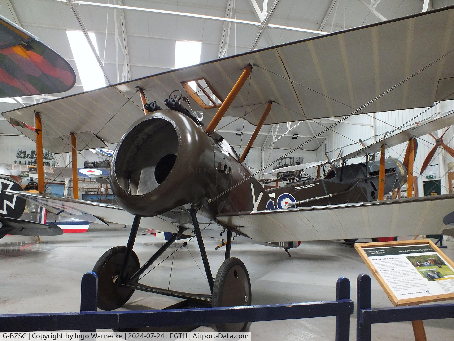 G-BZSC, 2001 Sopwith F.1 Camel Replica C/N NAW-3, Sopwith F.1 Camel Replica (minus engine/prop) at the Shuttleworth Collection, Biggleswade