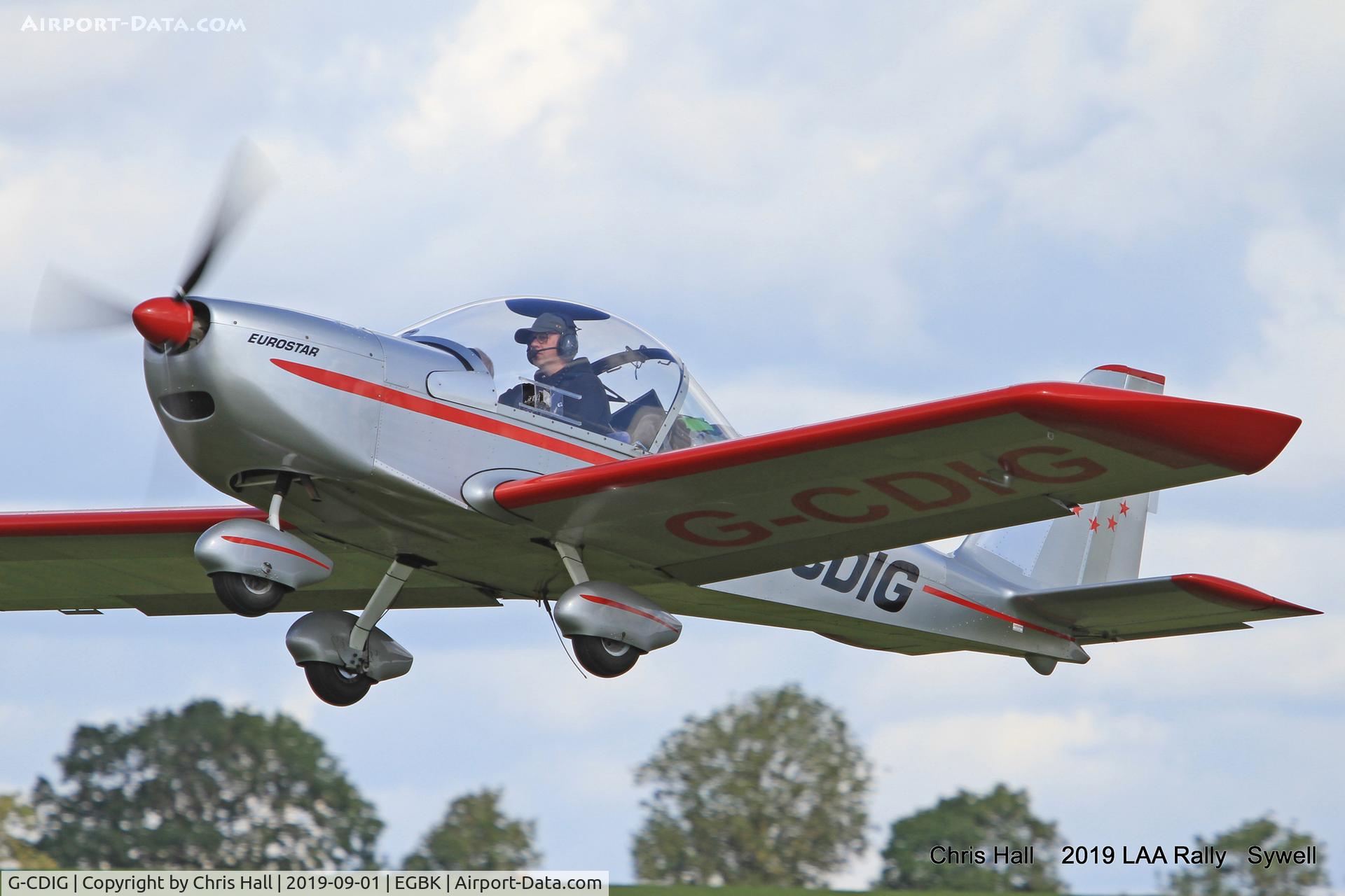 G-CDIG, 2005 Aerotechnik EV-97 Eurostar C/N PFA 315-14353, 2019 LAA Rally, Sywell
