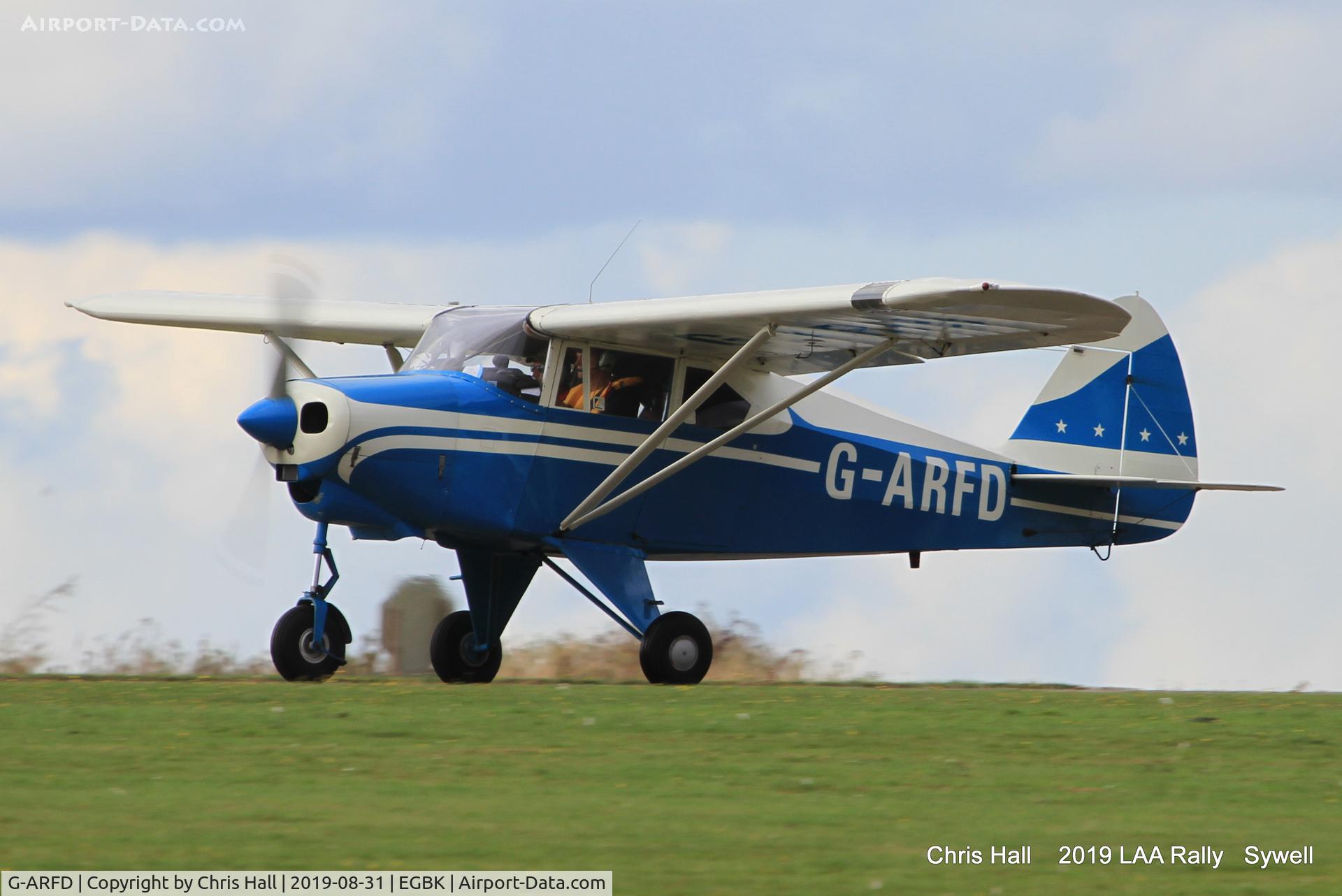 G-ARFD, 1960 Piper PA-22-160 Tri Pacer C/N 22-7565, 2019 LAA Rally, Sywell