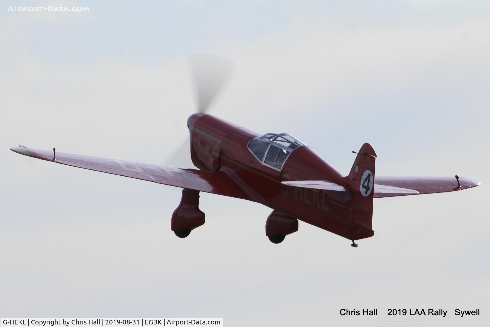 G-HEKL, 2008 Percival Mew Gull replica C/N PFA 013-14759, 2019 LAA Rally, Sywell