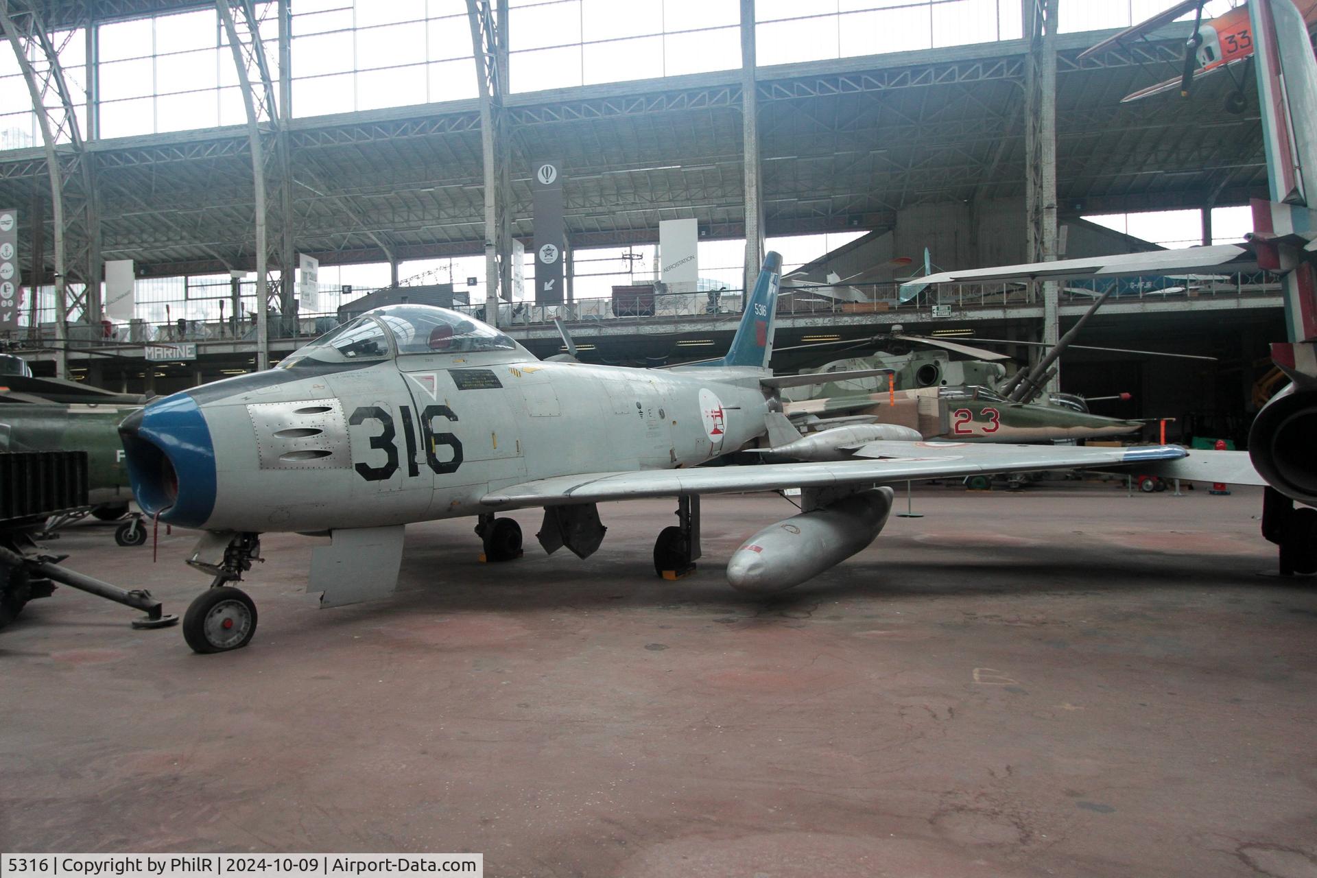 5316, 1952 North American F-86F Sabre C/N 191-938, 5316 (52-5242) 1954 North American F-86F Sabre Portuguese Air Force Musée de l'Air de Bruxelles