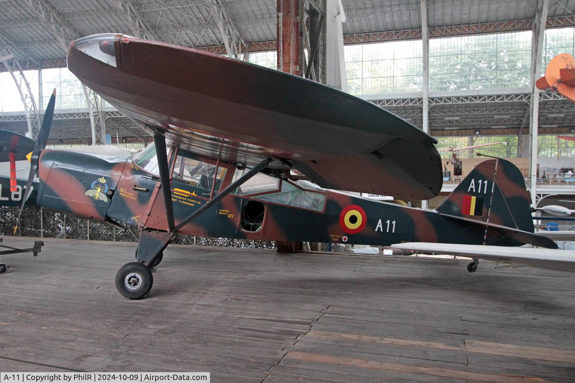A-11, Auster AOP.6 C/N 2826, A-11 (VT990, OO-FDE) 1947 Auster AOP6 Belgian Army Musée de l'Air de Bruxelles