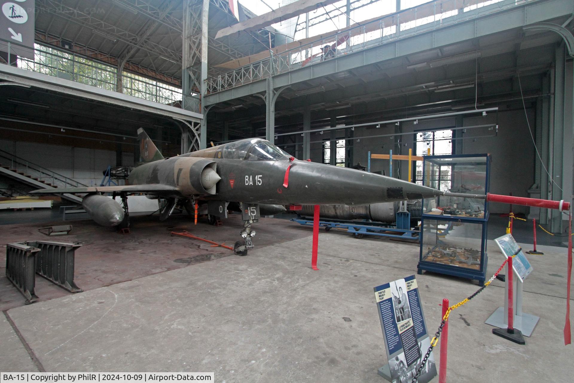 BA-15, Dassault Mirage 5BA C/N 15, BA-15 1971 Dassault Mirgae 5BA Musée de l'Air de Bruxelles