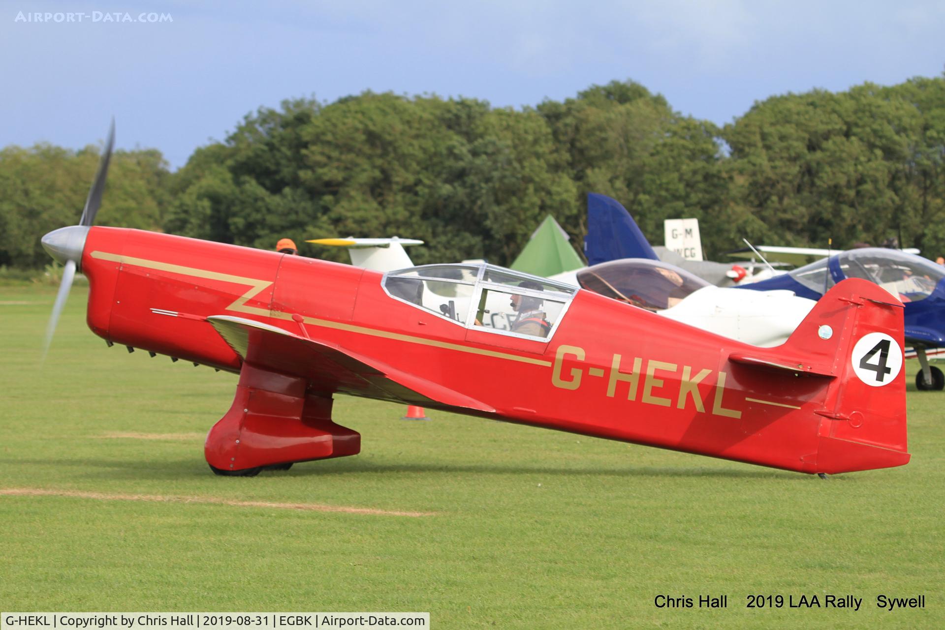 G-HEKL, 2008 Percival Mew Gull replica C/N PFA 013-14759, 2019 LAA Rally, Sywell