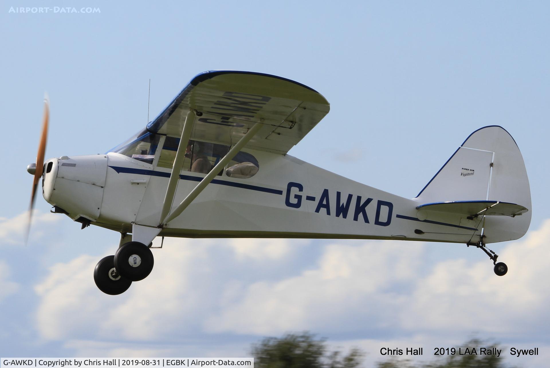 G-AWKD, 1947 Piper PA-17 Vagabond C/N 17-192, 2019 LAA Rally, Sywell