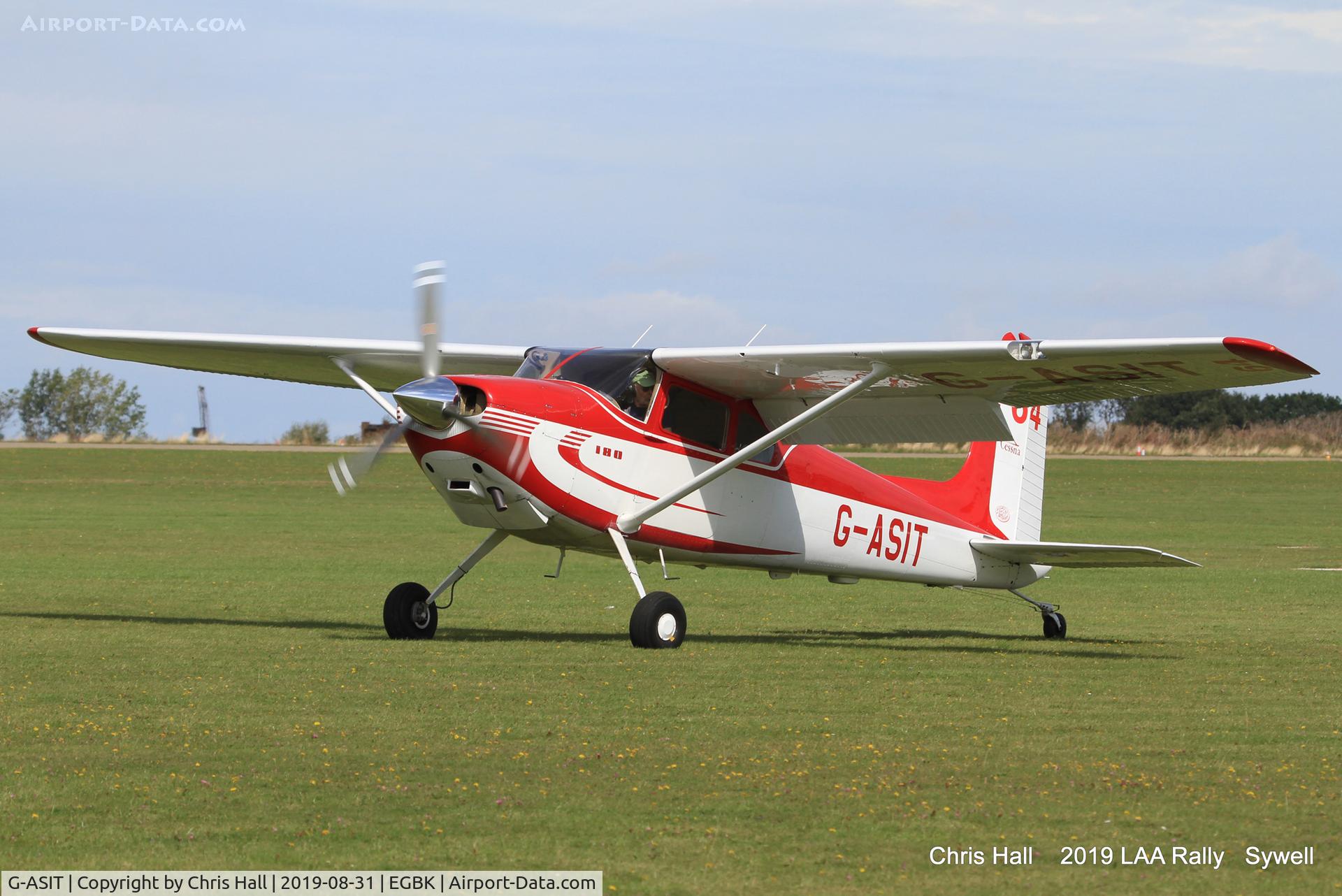 G-ASIT, 1956 Cessna 180 C/N 32567, 2019 LAA Rally, Sywell