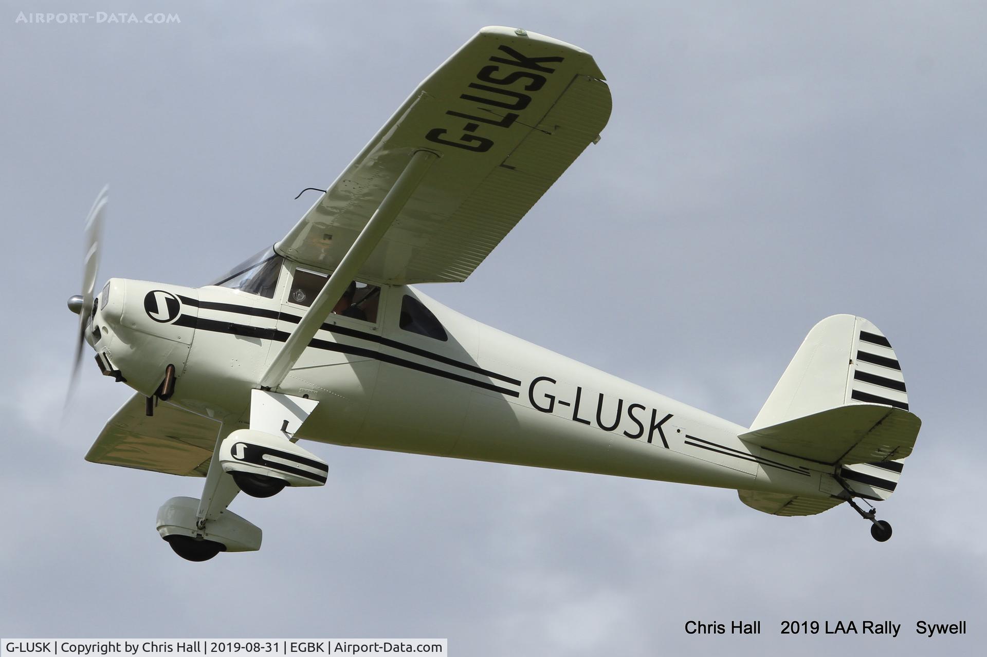 G-LUSK, 1947 Luscombe 8F Silvaire C/N 3795, 2019 LAA Rally, Sywell