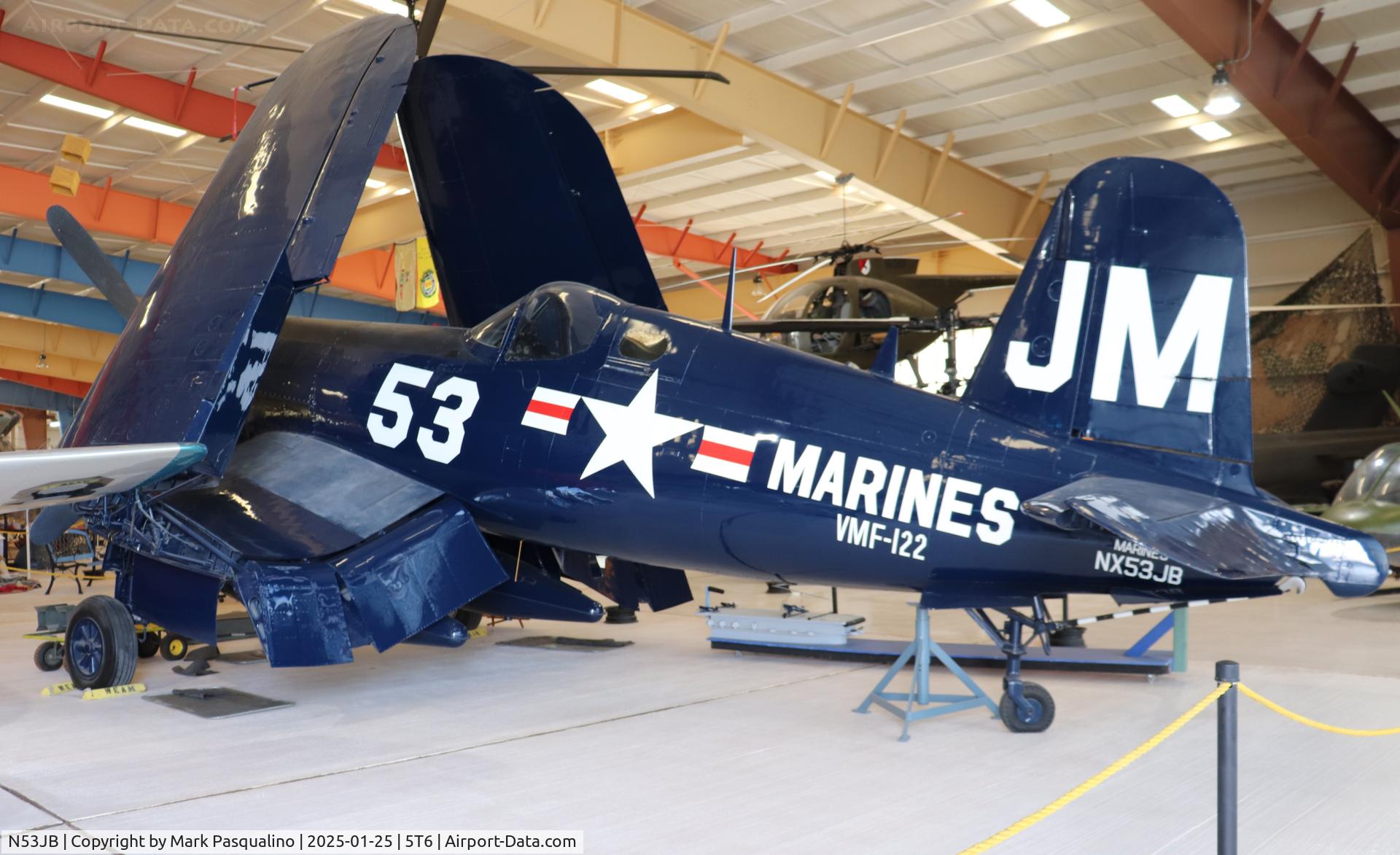 N53JB, 1942 Vought F4U-4 Corsair C/N 8423, Vought F4U-4 Corsair