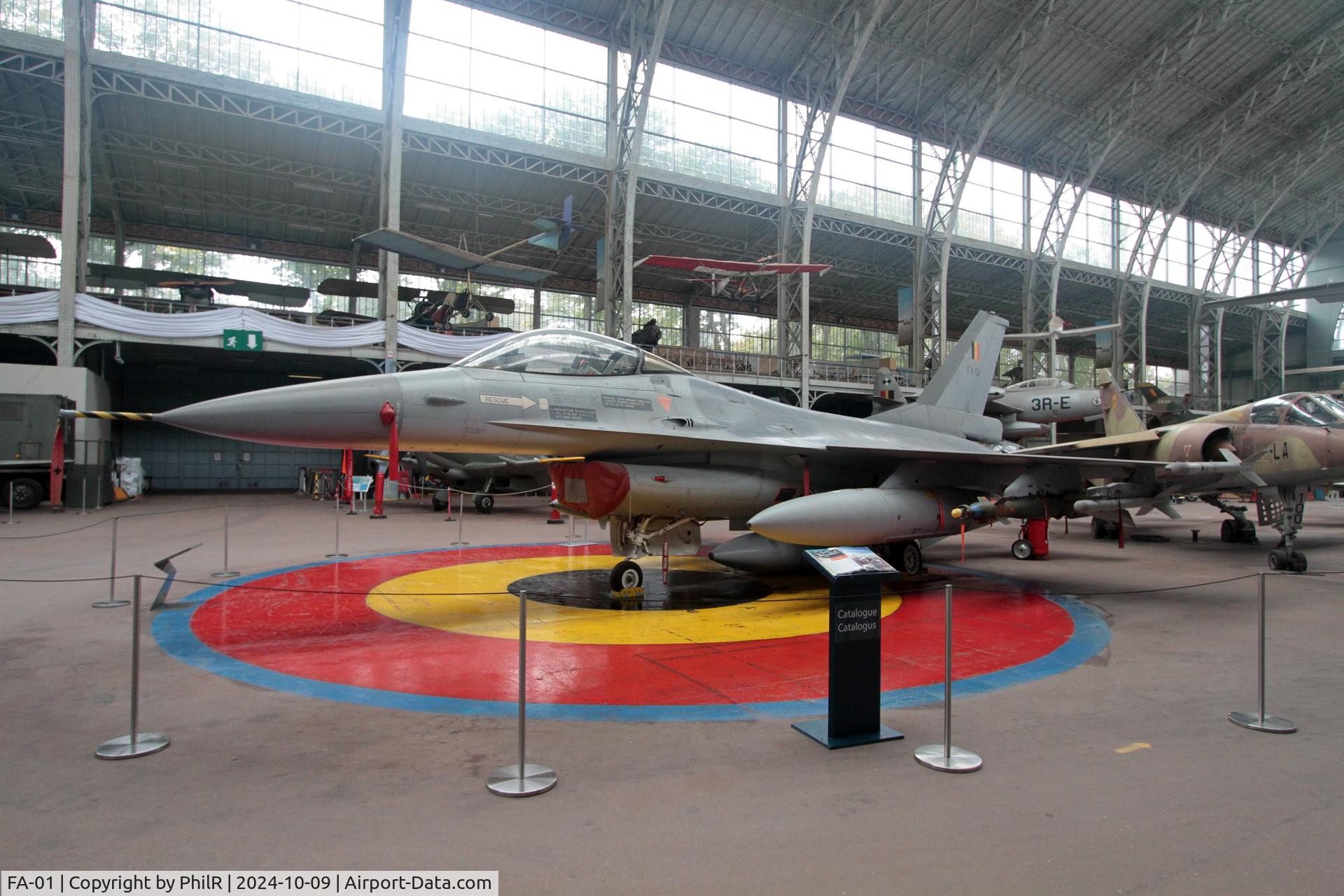 FA-01, 1978 SABCA F-16A Fighting Falcon C/N 6H-1, FA-01 1979 SABCA General Dynamics F-16A Fighting Falcon Musée de l'Air de Bruxelles 