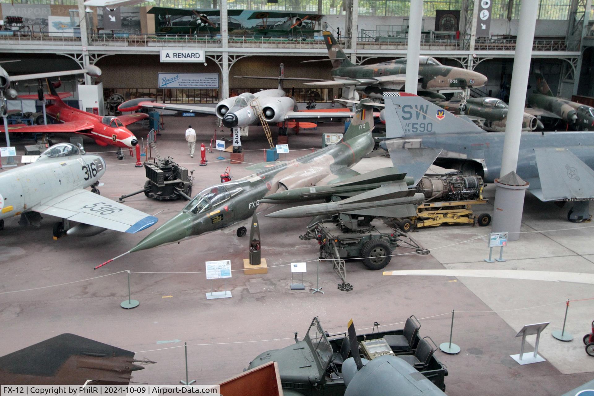 G-AFJR, 1947 Tipsy Trainer 1 C/N 02, FX-12 1962 Lockheed F-104G Starfighter Musée de l'Air de Bruxelles