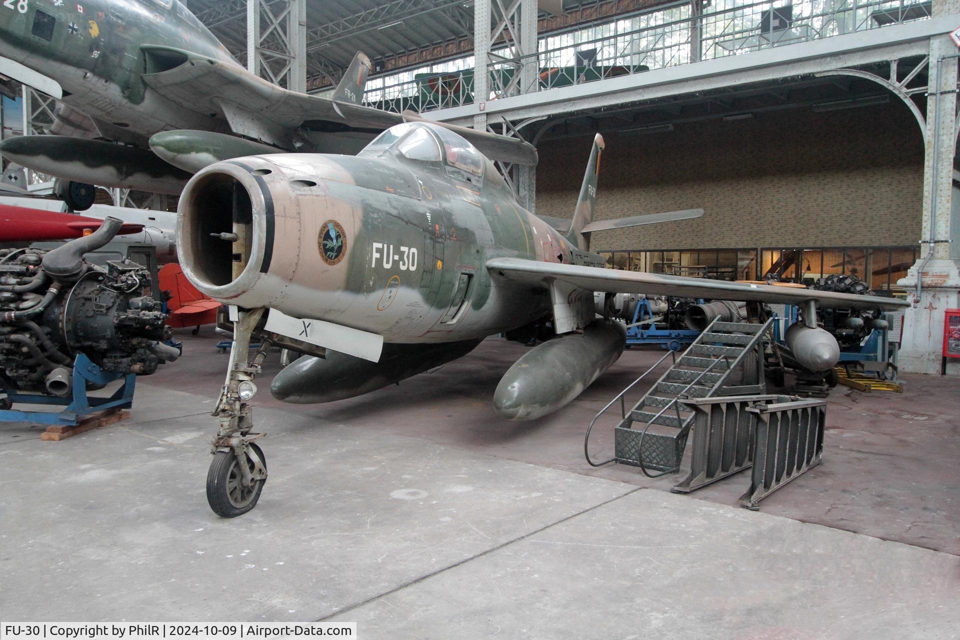 FU-30, 1953 Republic F-84F Thunderstreak C/N Not found (53-6806/FU-30/FU-15, FU-30 (52-7169) 1953 Republic F-84F Thunderstreak Musée de l'Air de Bruxelles