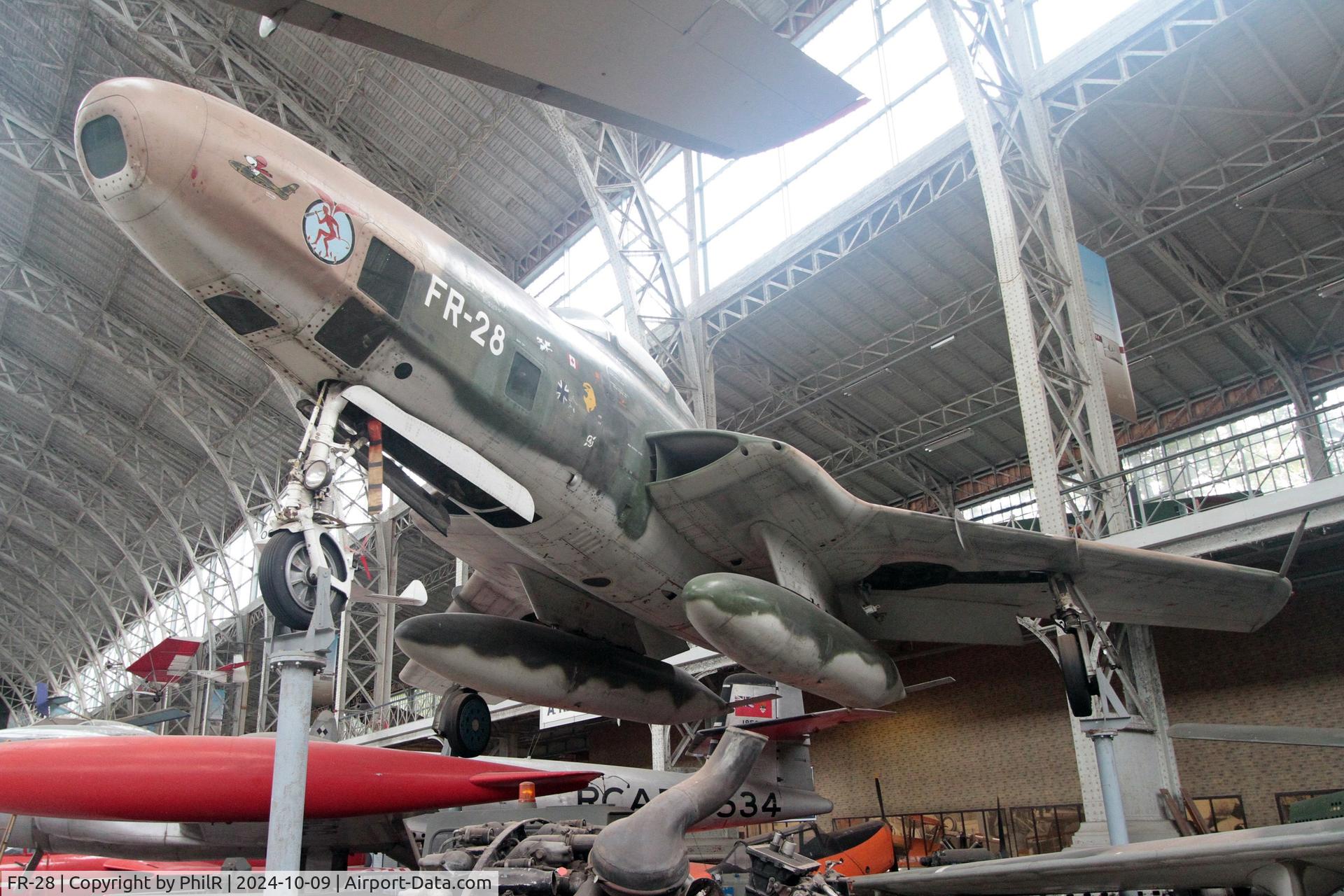 FR-28, 1955 Republic RF-84F Thunderflash C/N 52-7346, FR-28 (51-1945) 1955 Rebublic RF-84F Thunderflash Musée de l'Air de Bruxelles