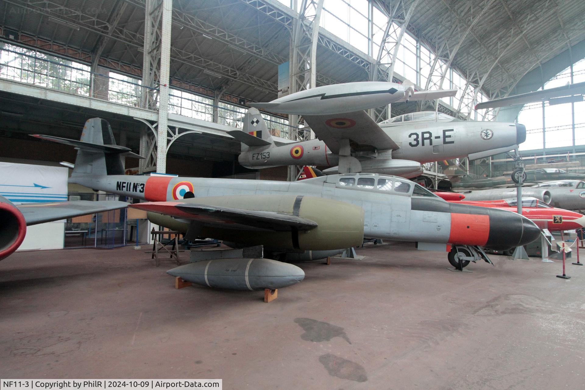 NF11-3, Gloster Meteor NF.11 C/N Not found NF11-3, NF11-3 (WM928) 1953 Gloster (Armstrong Whitworth built) Meteor NF11 Armee de L'Air Musée de l'Air de Bruxelles