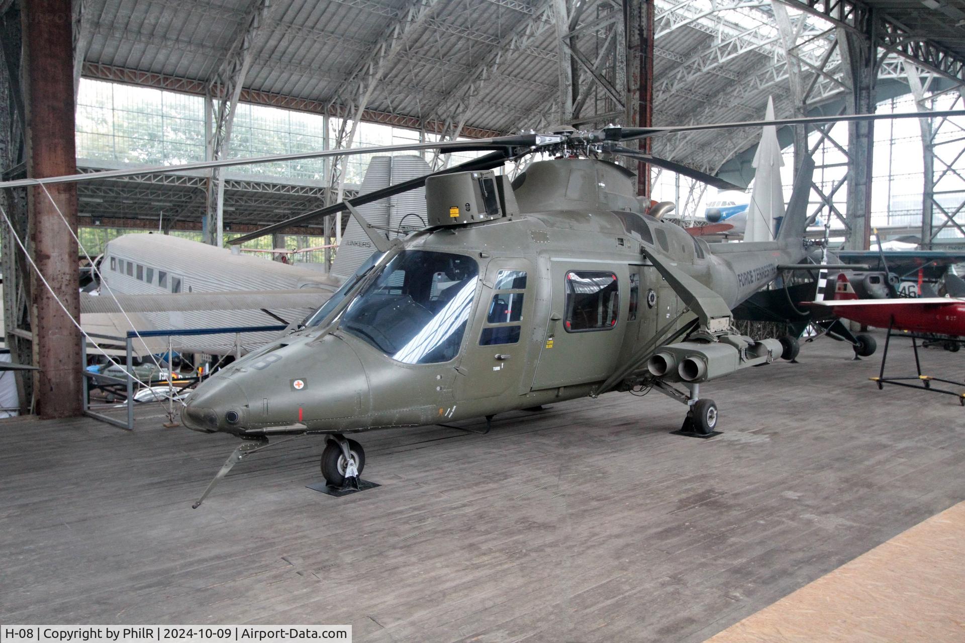 O-BAFH, SABCA / Poncelet Vivette C/N 2, H-08 Agusta A109BA Belgian Army Musée de l'Air de Bruxelles