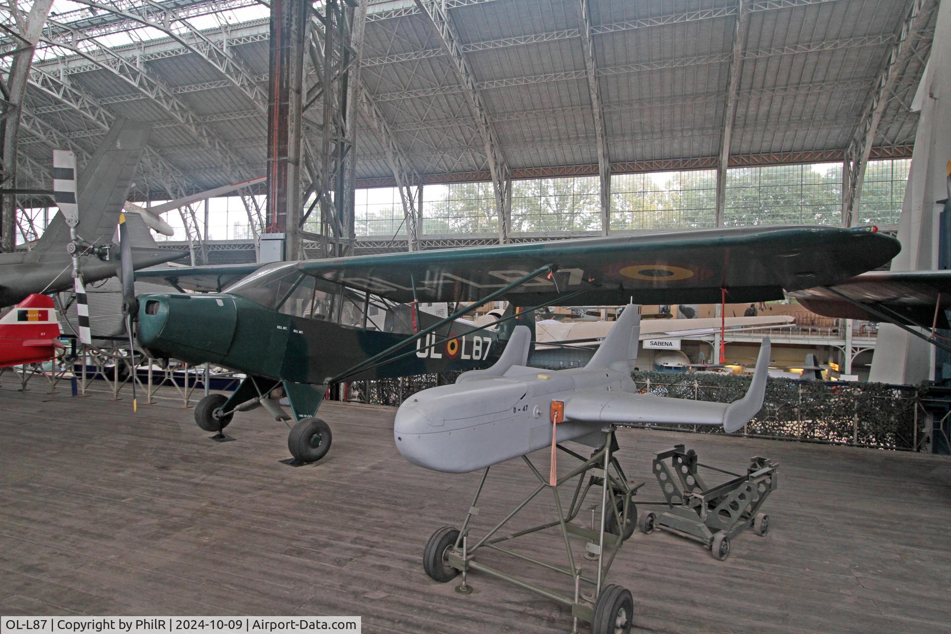 OL-L87, Piper L-18C Super Cub (PA-18-95) C/N 18-3149, OL-L87 (53-4749) 1954 Piper L-18C Cub Belgian Army Musée de l'Air de Bruxelles
