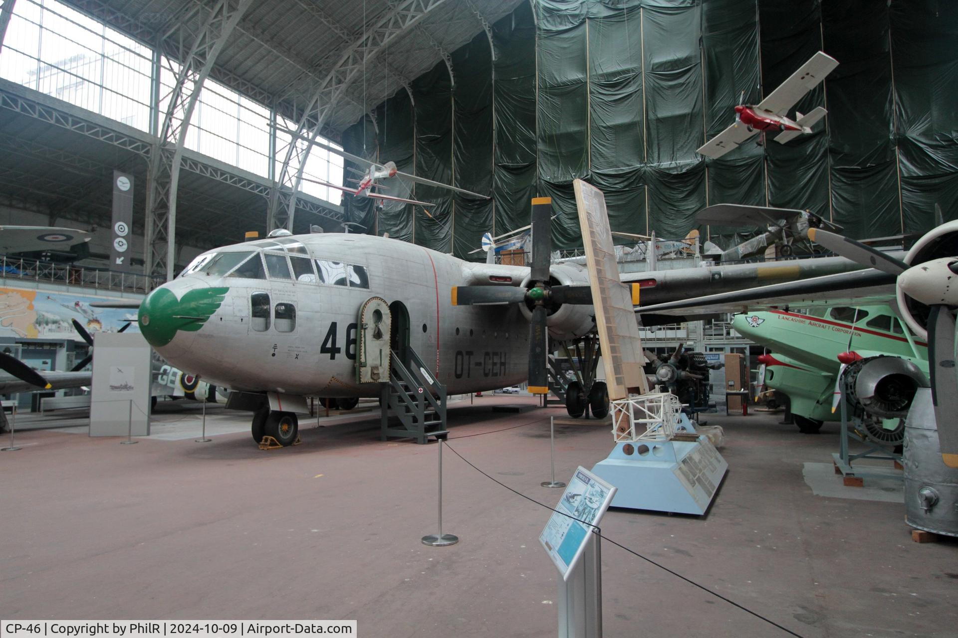 CP-46, 1953 Fairchild C-119G Flying Boxcar C/N 254, OT-CEH CP-46 (53-8151) 1955 Fairchild C-119G Flying Boxcar Musée de l'Air de Bruxelles