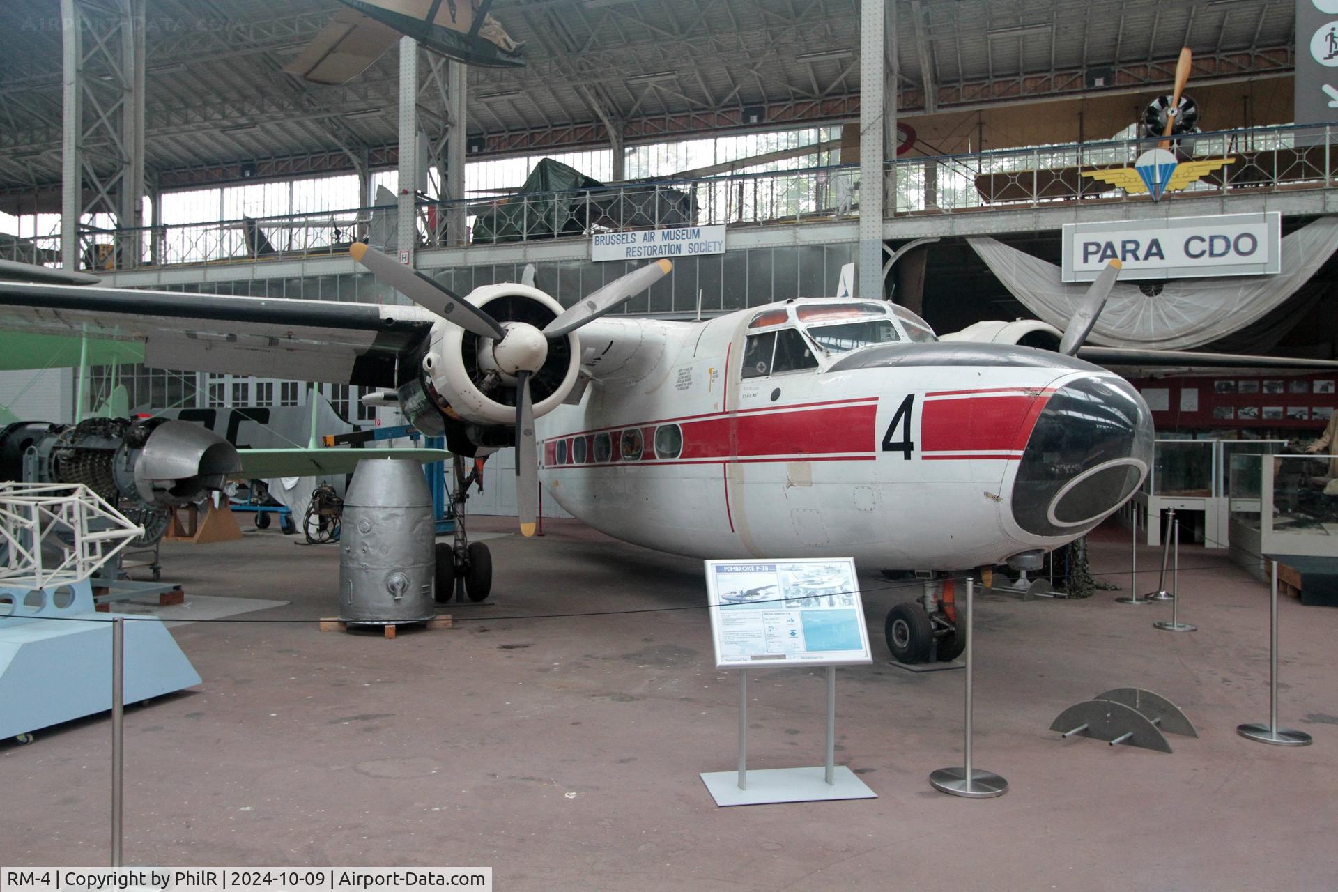 RM-4, 1954 Hunting Percival P-66 Pembroke C51 C/N P66-0021, OT-ZAD RM-4 1954 Percival P66 Pembroke C51 Musée de l'Air de Bruxelles