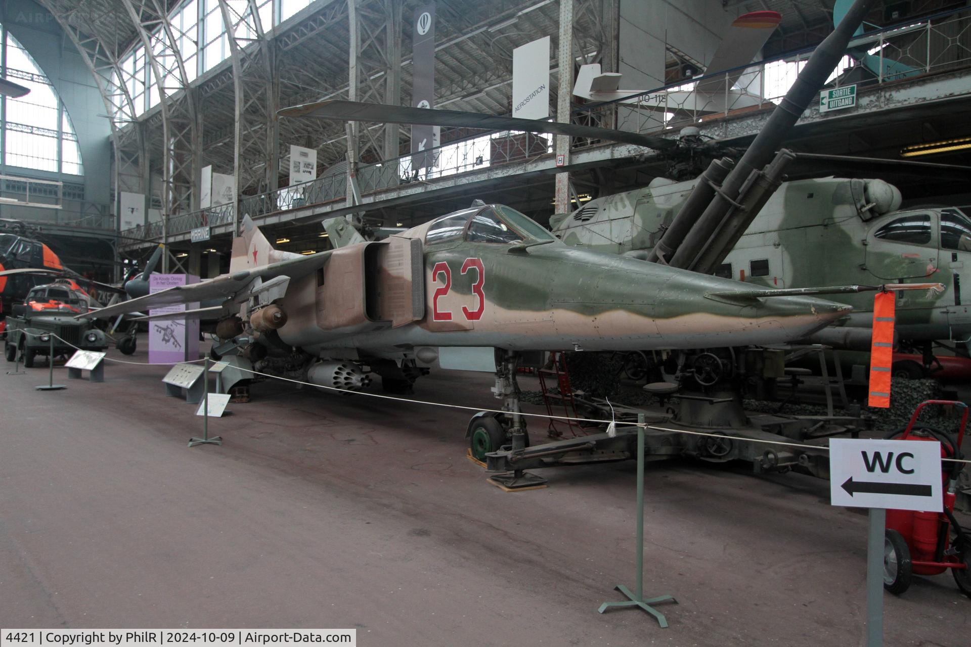G-BDNH, Westland Sea King Mk48 C/N WA831, 'Red 23' (4421 Egyptian AF) c1974 MiG-23BN Musée de l'Air de Bruxelles