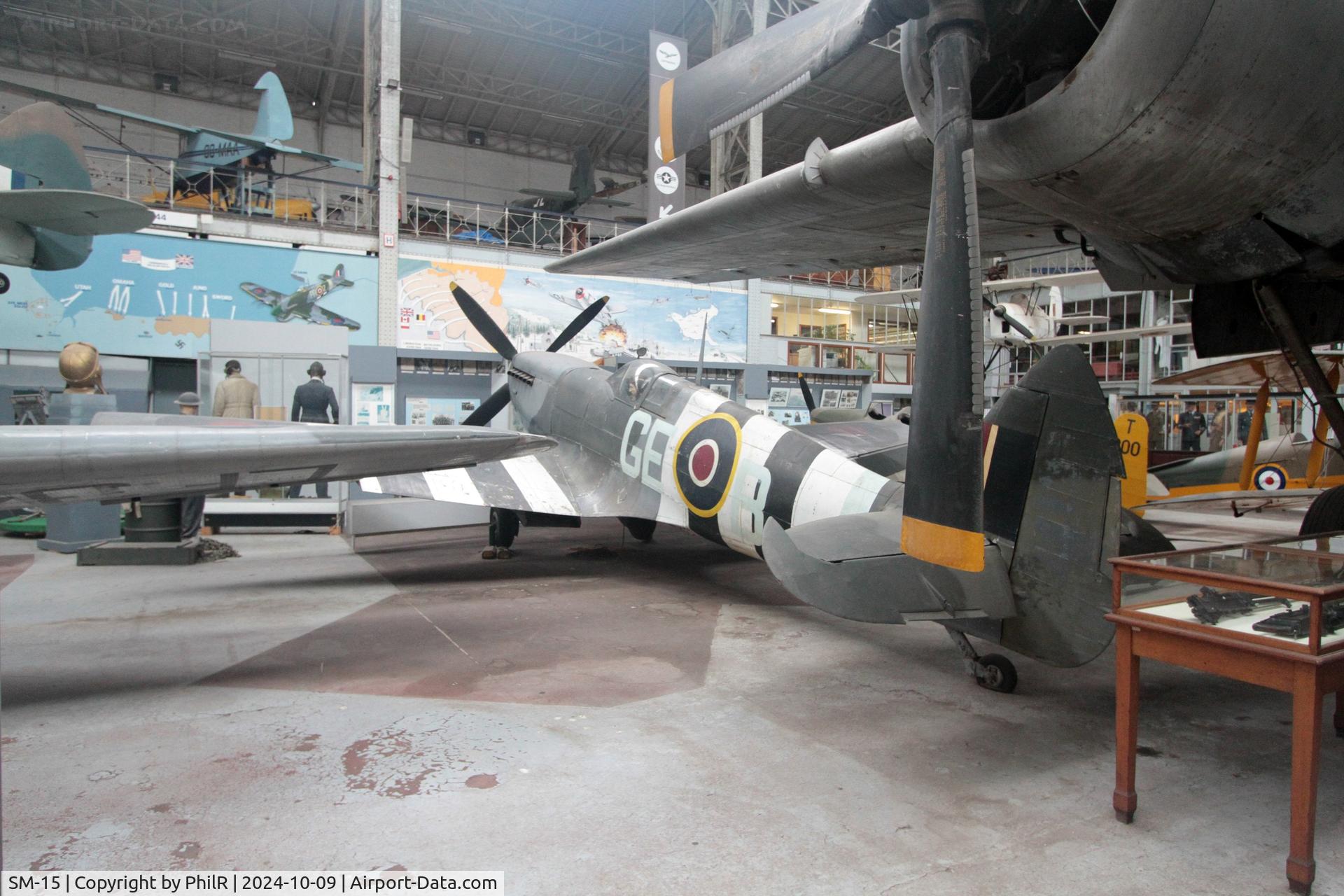 SM-15, Supermarine 361 Spitfire LF.IXc C/N CBAF.IX.1301, SM-15 'MJ360' (MJ783) c1944 Vickers Supermarine Spitfire FRXlVe Musée de l'Air de Bruxelles
