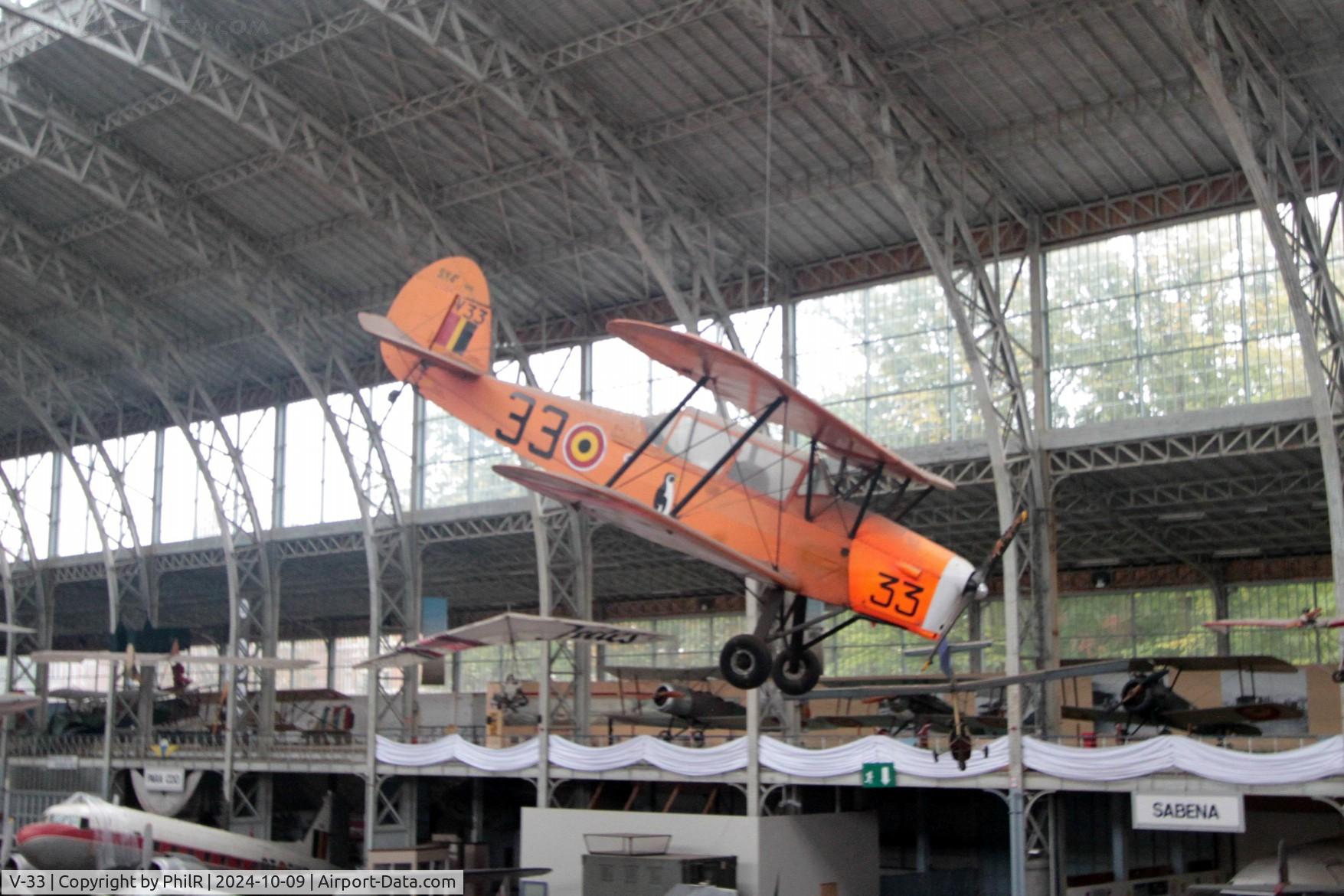 V-33, Stampe-Vertongen SV-4B C/N 1175, V-33 1952 Stampe & Vertongen SV-4B Musée de l'Air de Bruxelles 