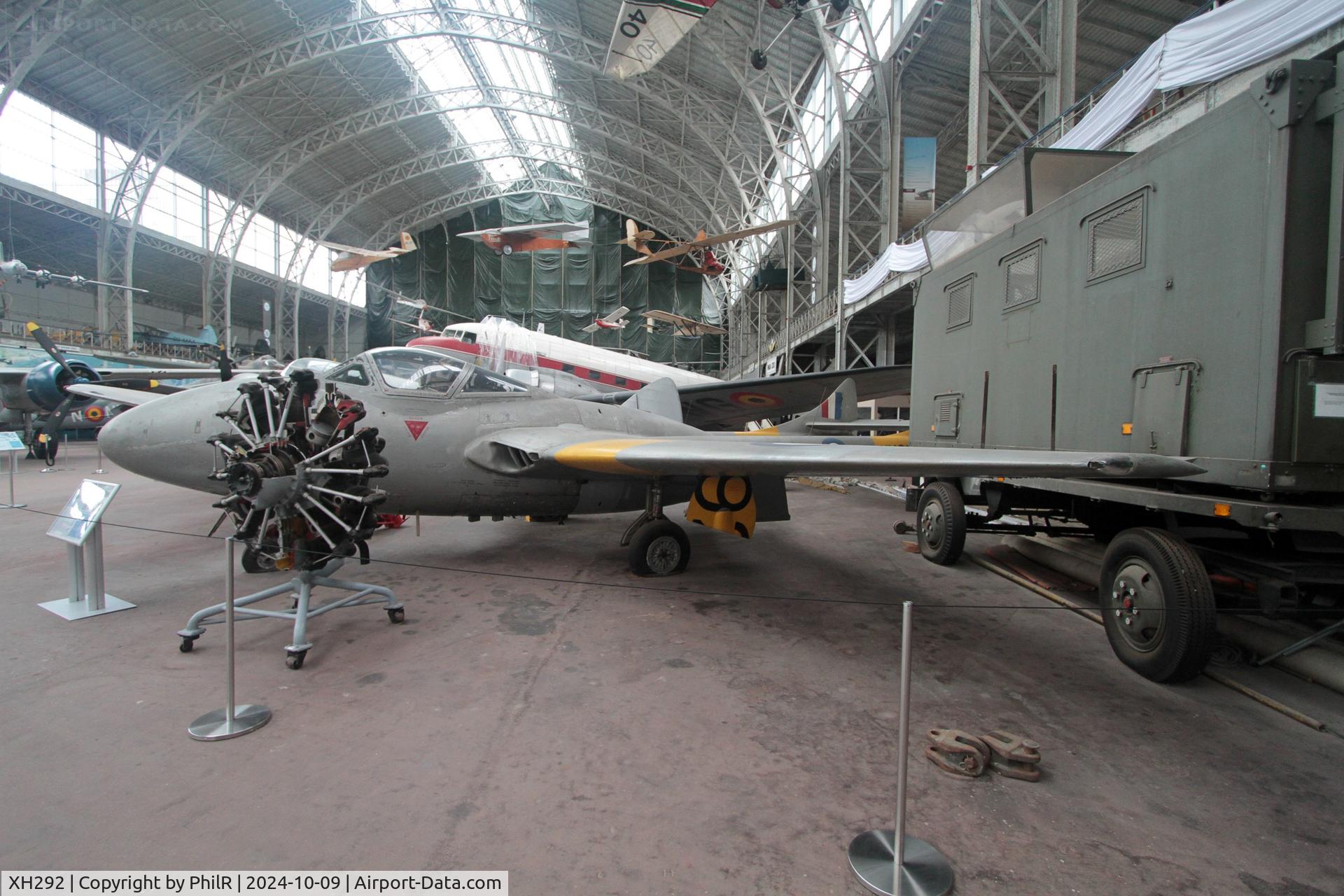 XH292, De Havilland DH-115 Vampire T.11 C/N 15610, XH292 1955 DH115 Vampire Tll RAF Musée de l'Air de Bruxelles