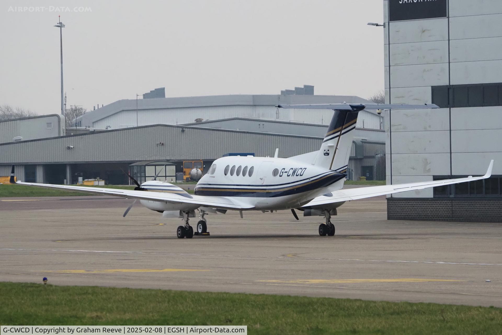 G-CWCD, 2014 Hawker Beechcraft B200GT King Air C/N BY-198, Parked at Norwich.