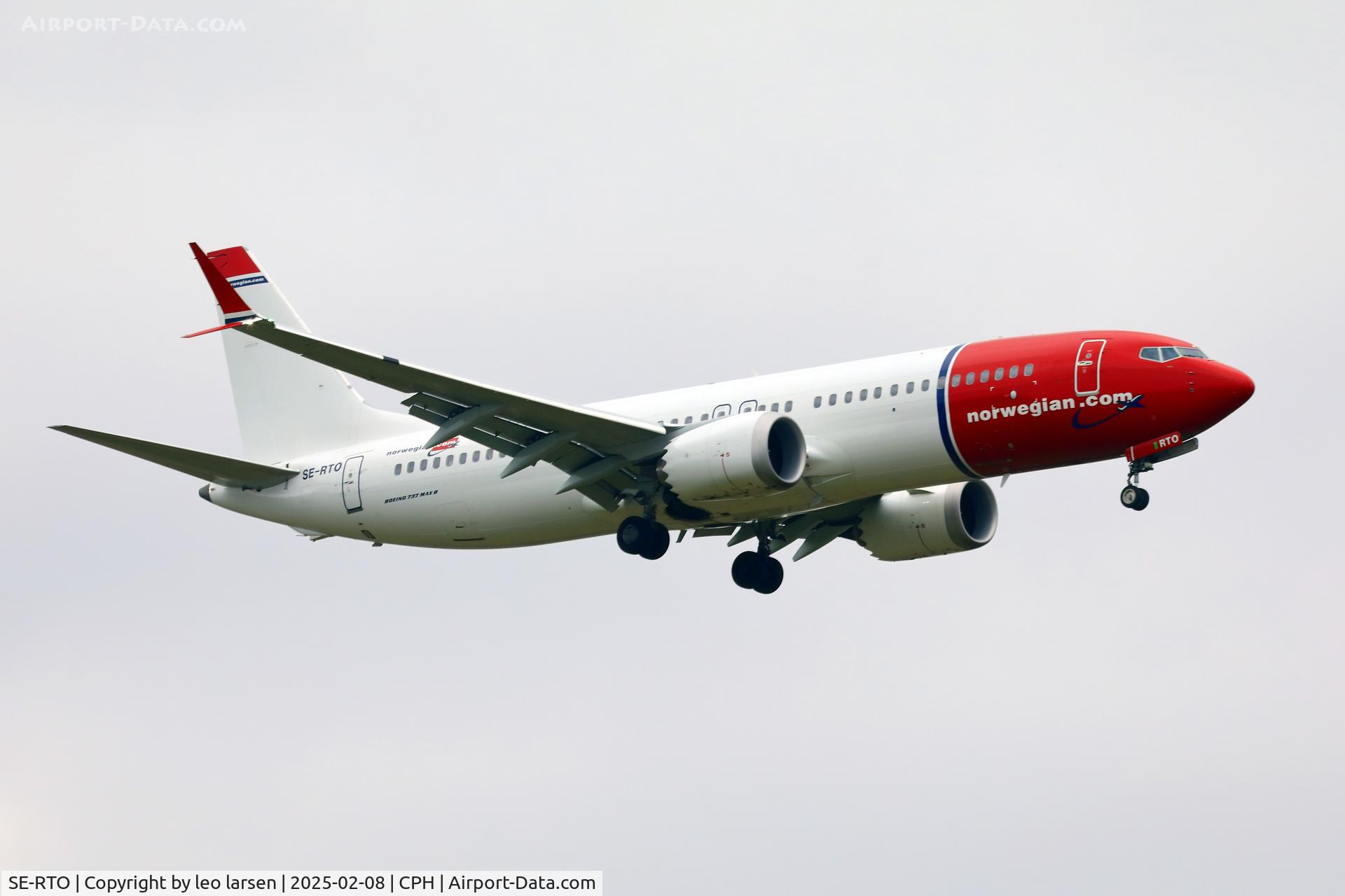 SE-RTO, 2024 Boeing 737-8 MAX C/N 62911, Copenhagen 8.2.2025