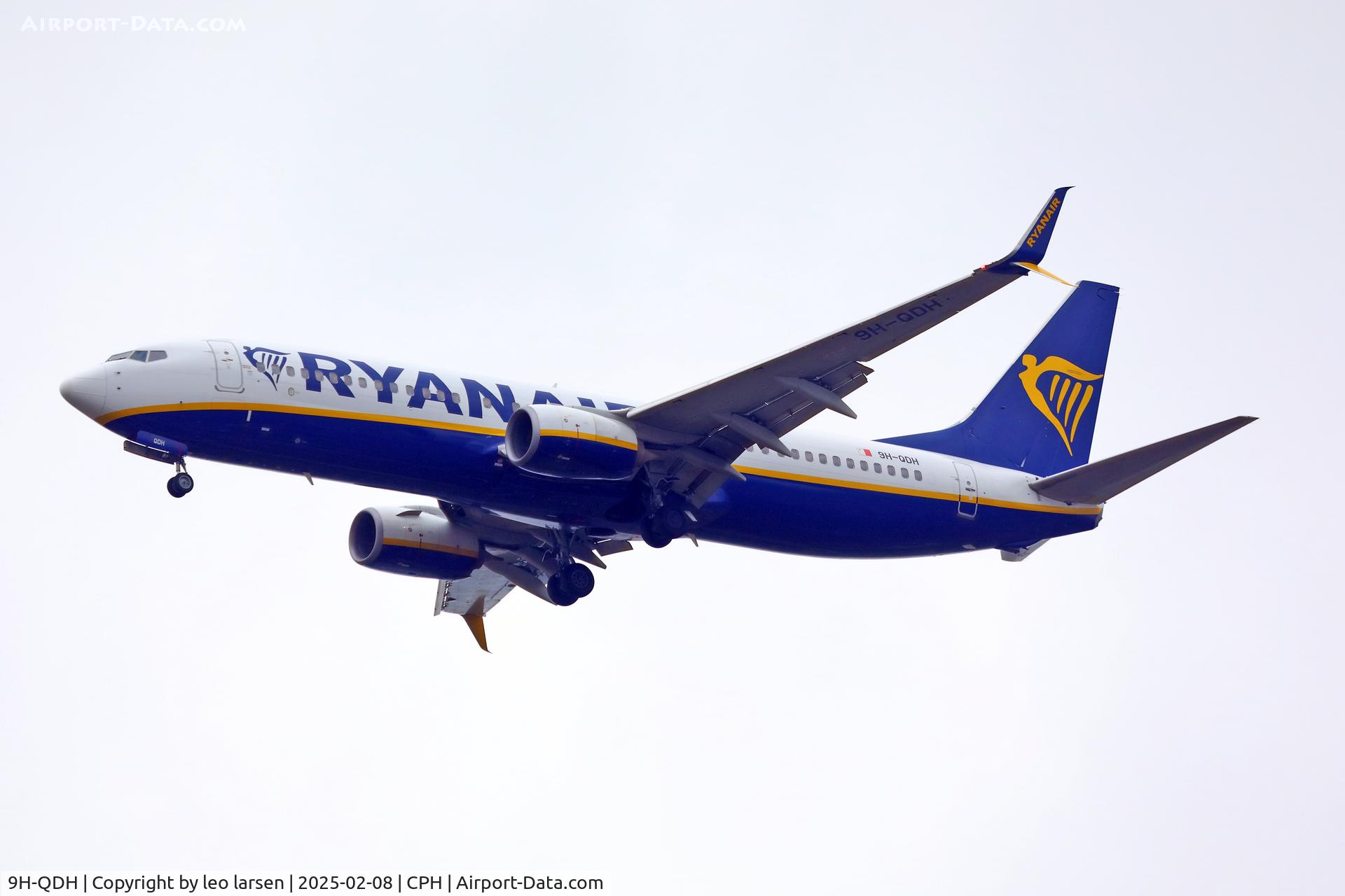 9H-QDH, 2016 Boeing 737-8AS C/N 44757, Copenhagen 8.2.2025