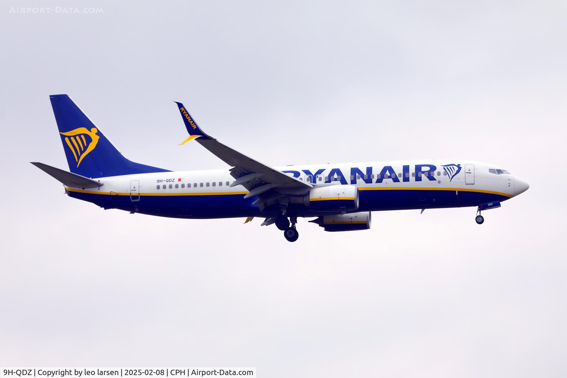 9H-QDZ, 2017 Boeing 737-8AS C/N 44788, Copenhagen 8.2.2025