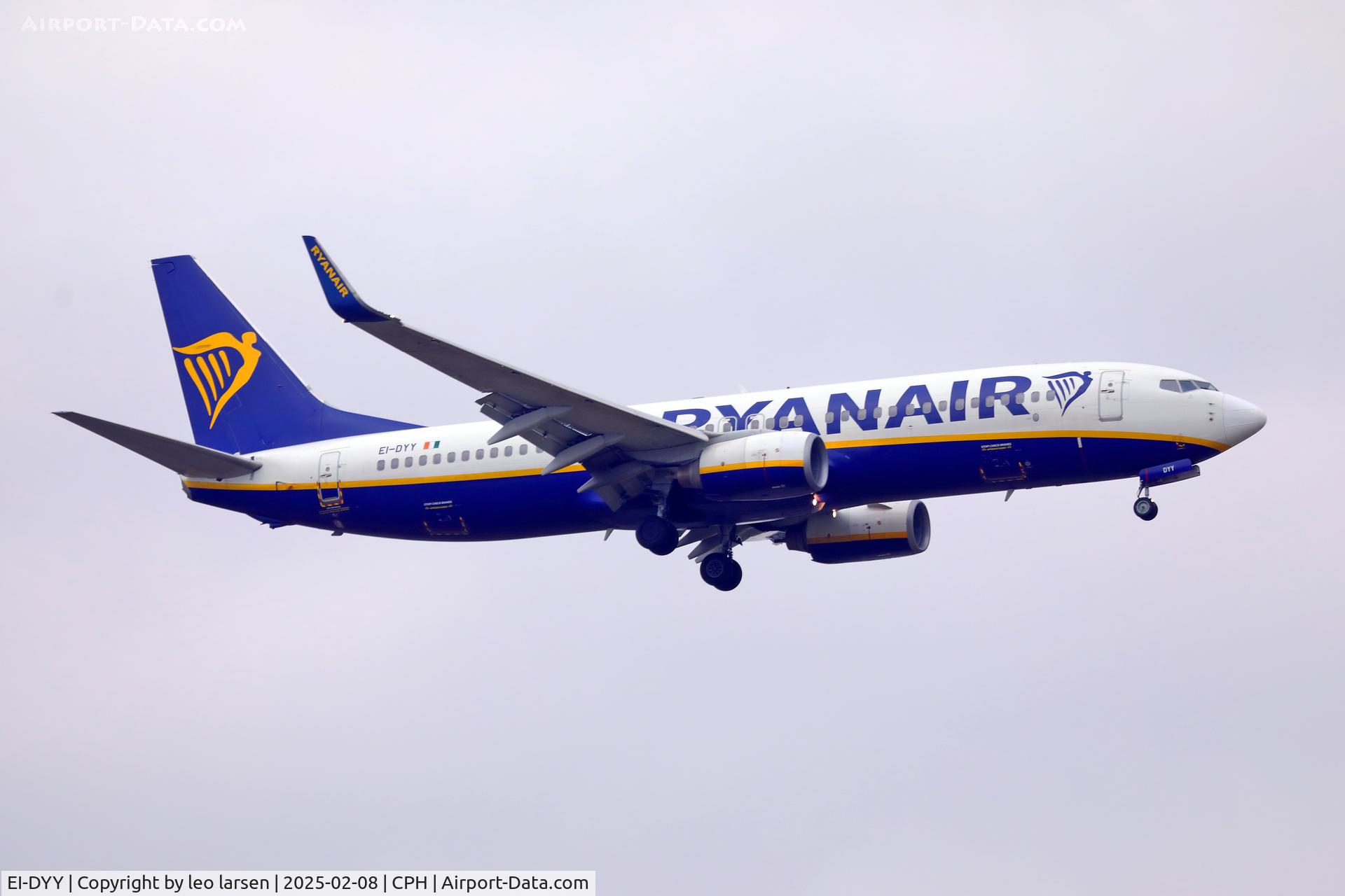EI-DYY, 2008 Boeing 737-8AS C/N 37521, Copenhagen 8.2.2025