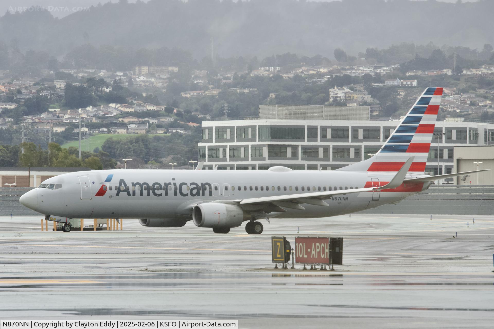 N870NN, 2011 Boeing 737-823 C/N 40765, Departing runway 10 2025