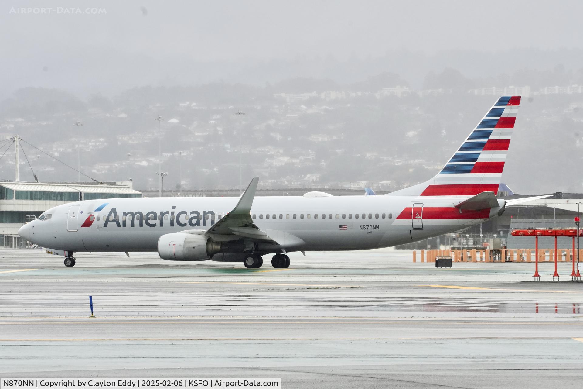 N870NN, 2011 Boeing 737-823 C/N 40765, Departing runway 10 2025