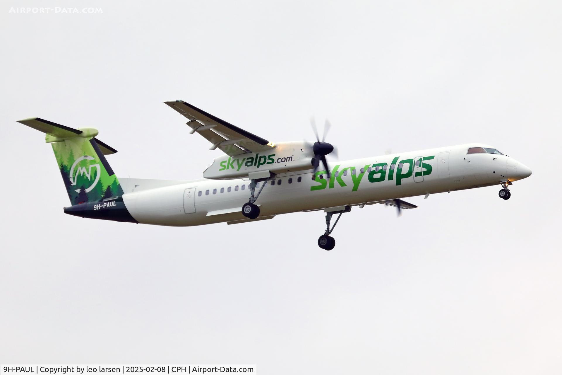9H-PAUL, 2009 De Havilland Canada DHC-8-402Q Dash 8 C/N 4255, Copenhagen 8.2.2025