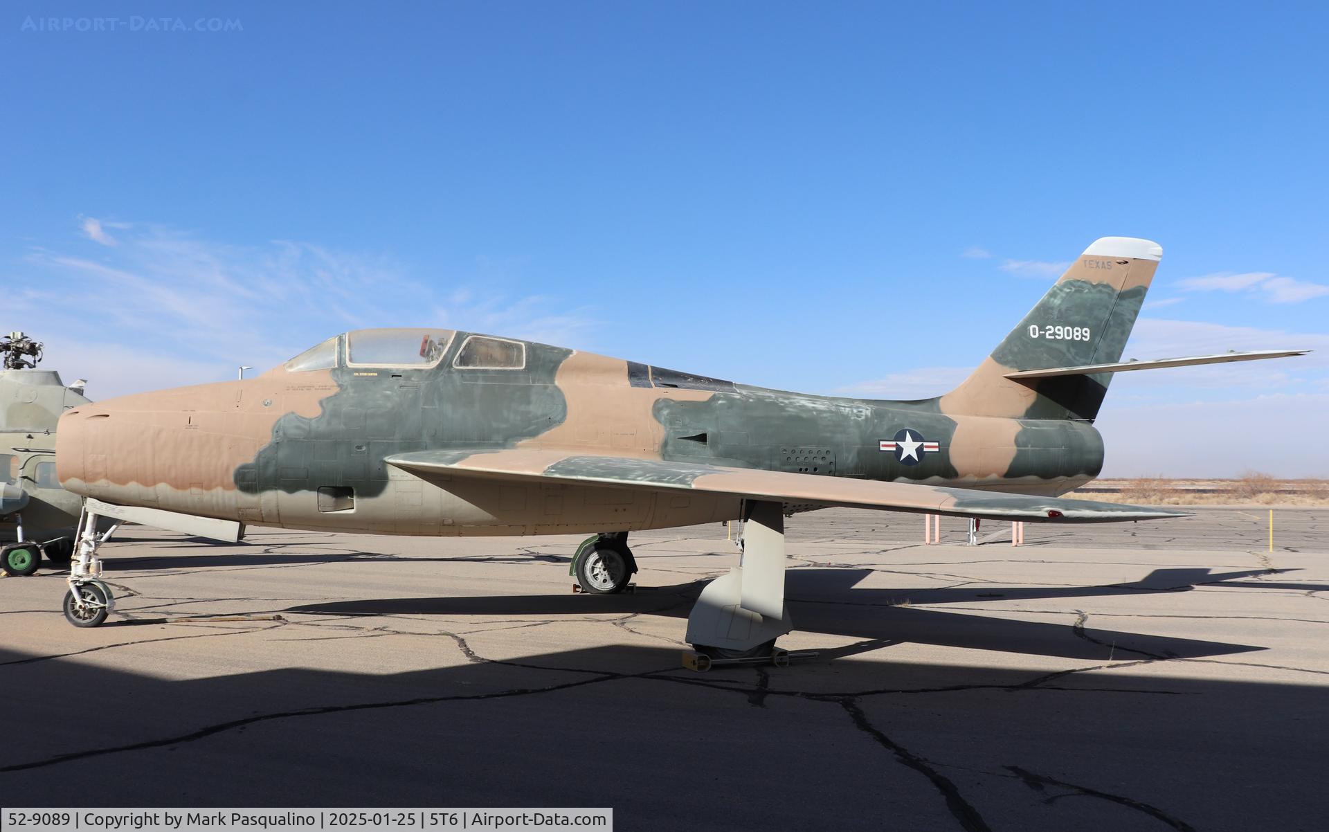 52-9089, 1952 General Motors F-84F-51-GK Thunderstreak C/N Not found 52-9089, General Motors F-84F-51-GK Thunderstreak