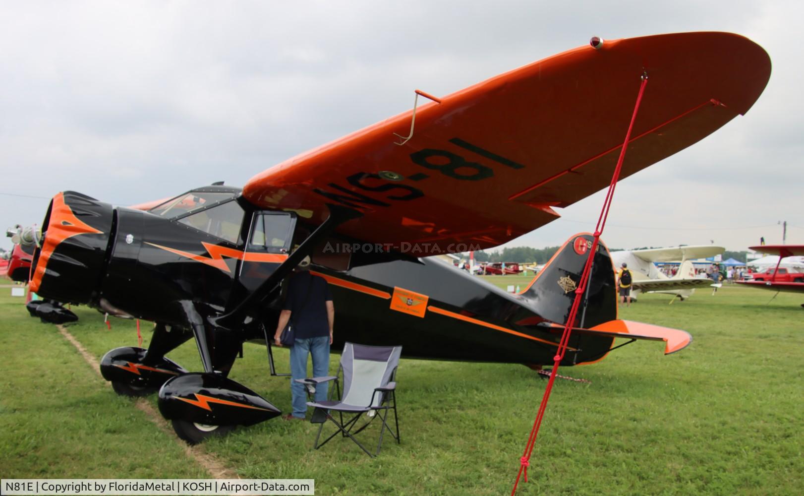 N81E, 1937 Stinson SR-8B Reliant C/N 9815, Stinson SR-8B zx 