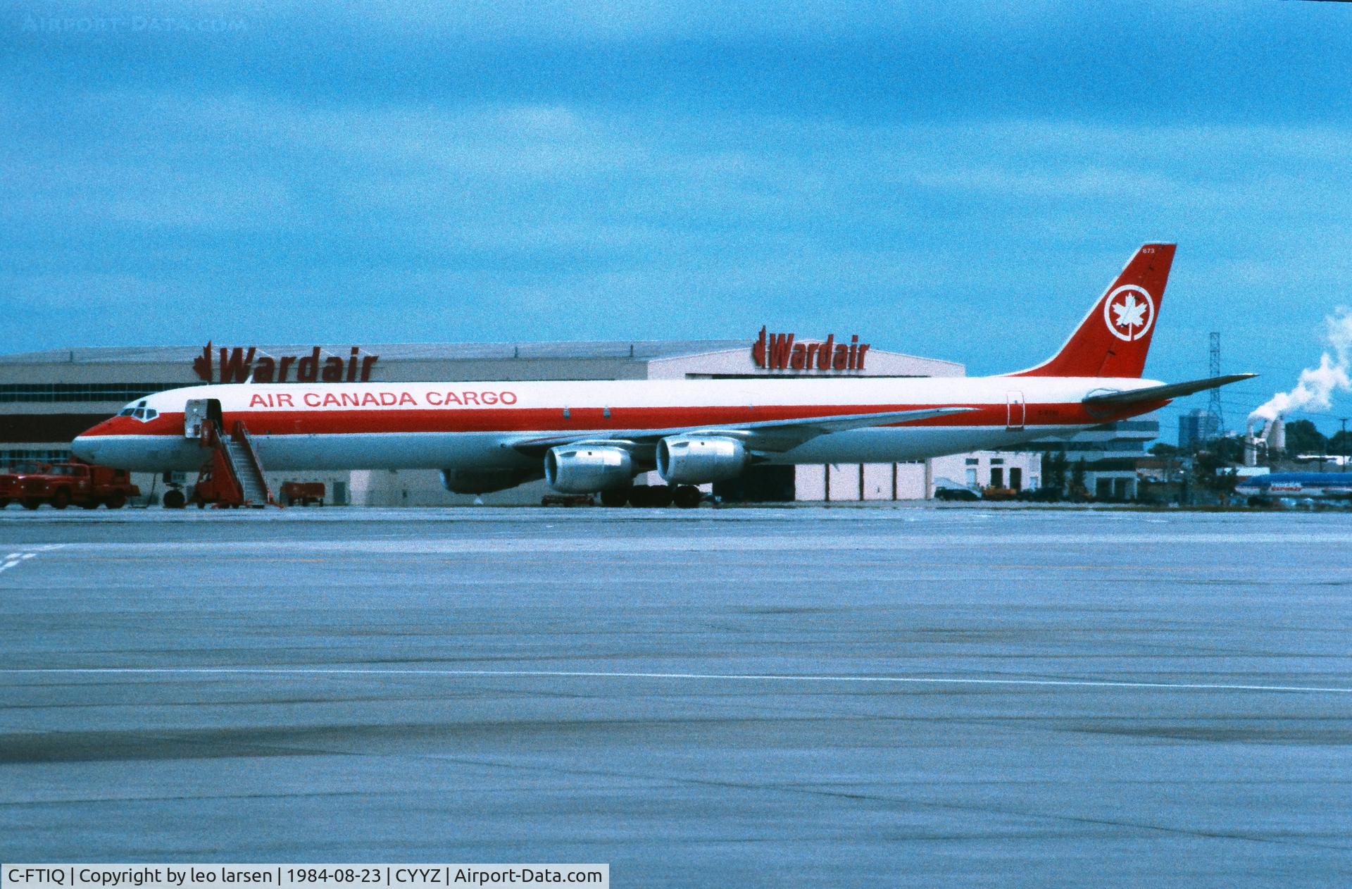 C-FTIQ, 1969 McDonnell Douglas DC-8-73(F) C/N 46123, Toronto 23.8.1984