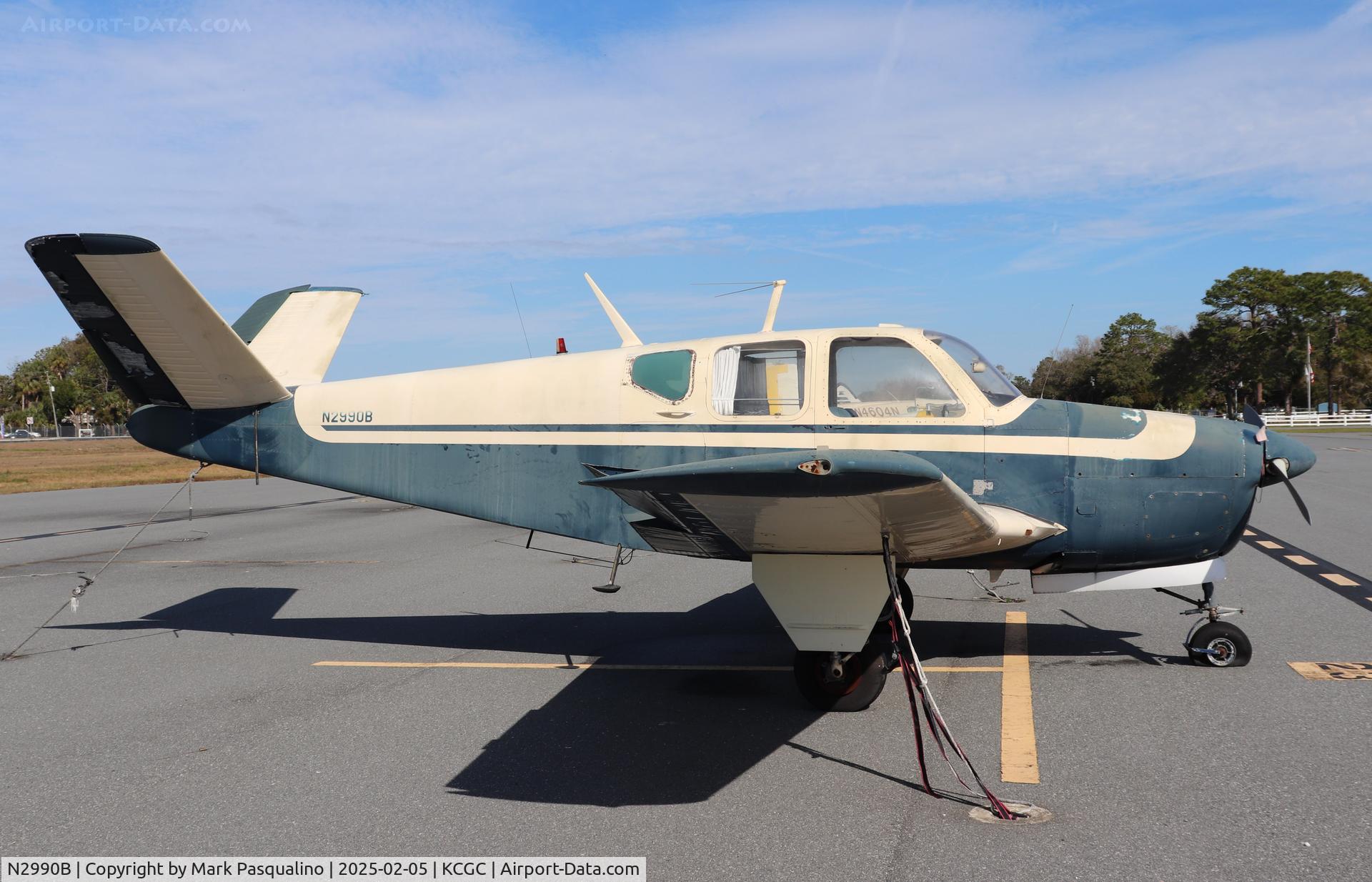 N2990B, 1953 Beech D35 C/N D-3628, Beech D35
