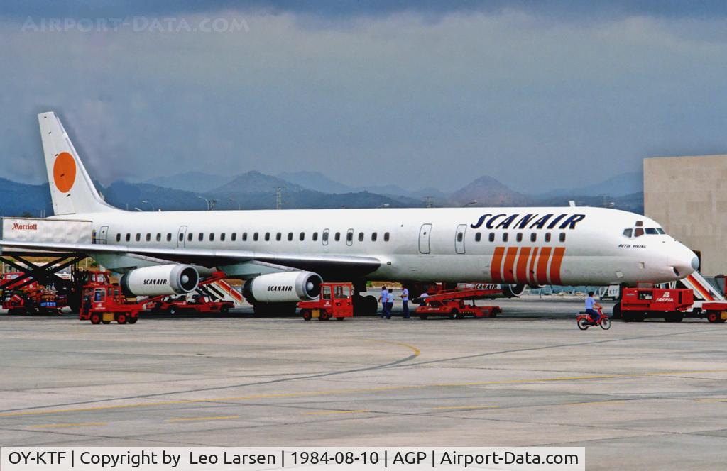 OY-KTF, 1969 Douglas DC-8-63 C/N 46041, Malaga10.8.1984