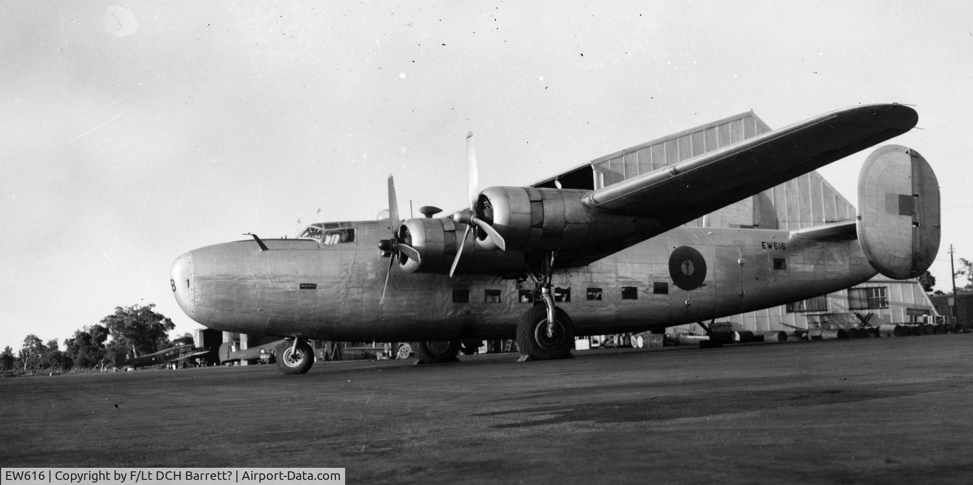 EW616, Consolidated C-87 Liberator Mk. VII C/N 26, An image found amongst my father's photographs, with nothing on it to indicate date or location, but the background looks like it could be in Australia?